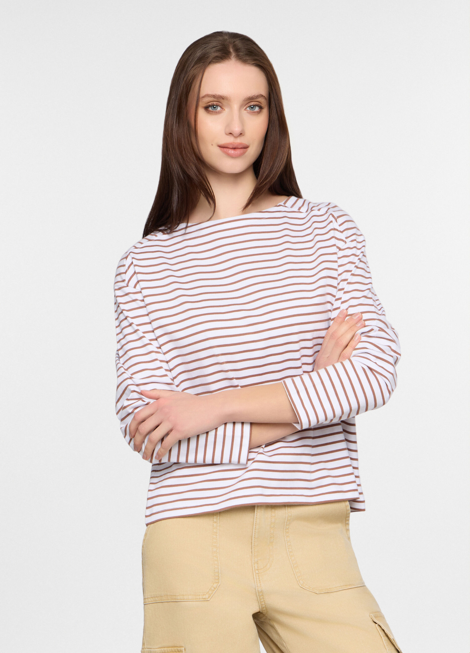 T-shirt girocollo donna_0