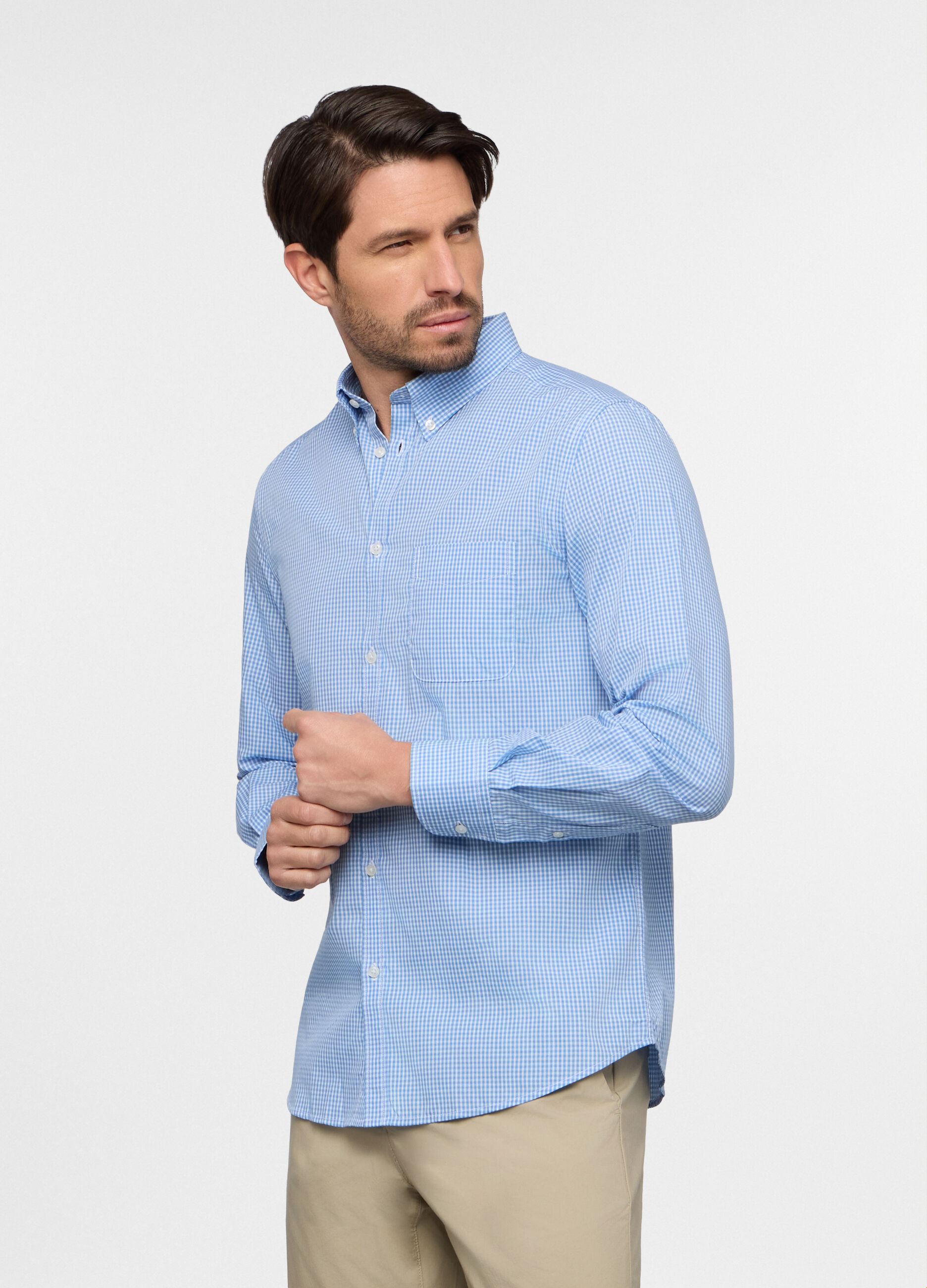 Camicia regular fit colletto button down uomo_0