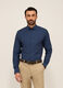 Camicia regular fit in cotone stretch texturizzato uomo_1