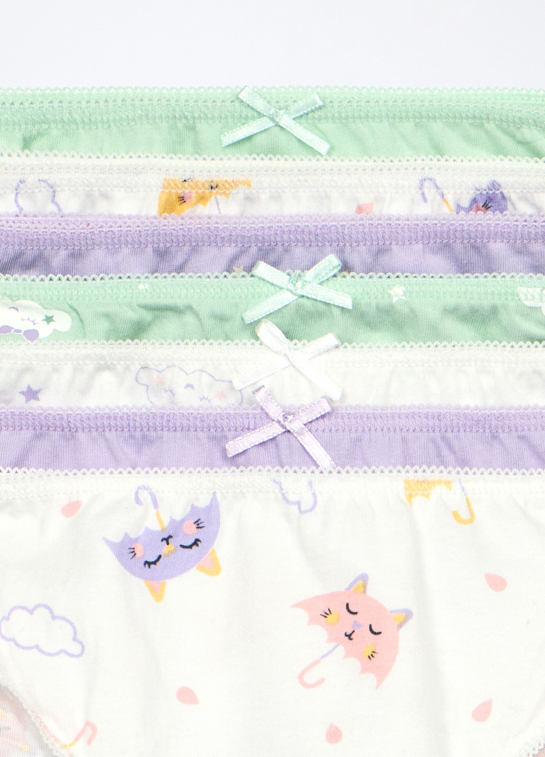 Pack 7 slip in jersey di puro cotone bambina_3