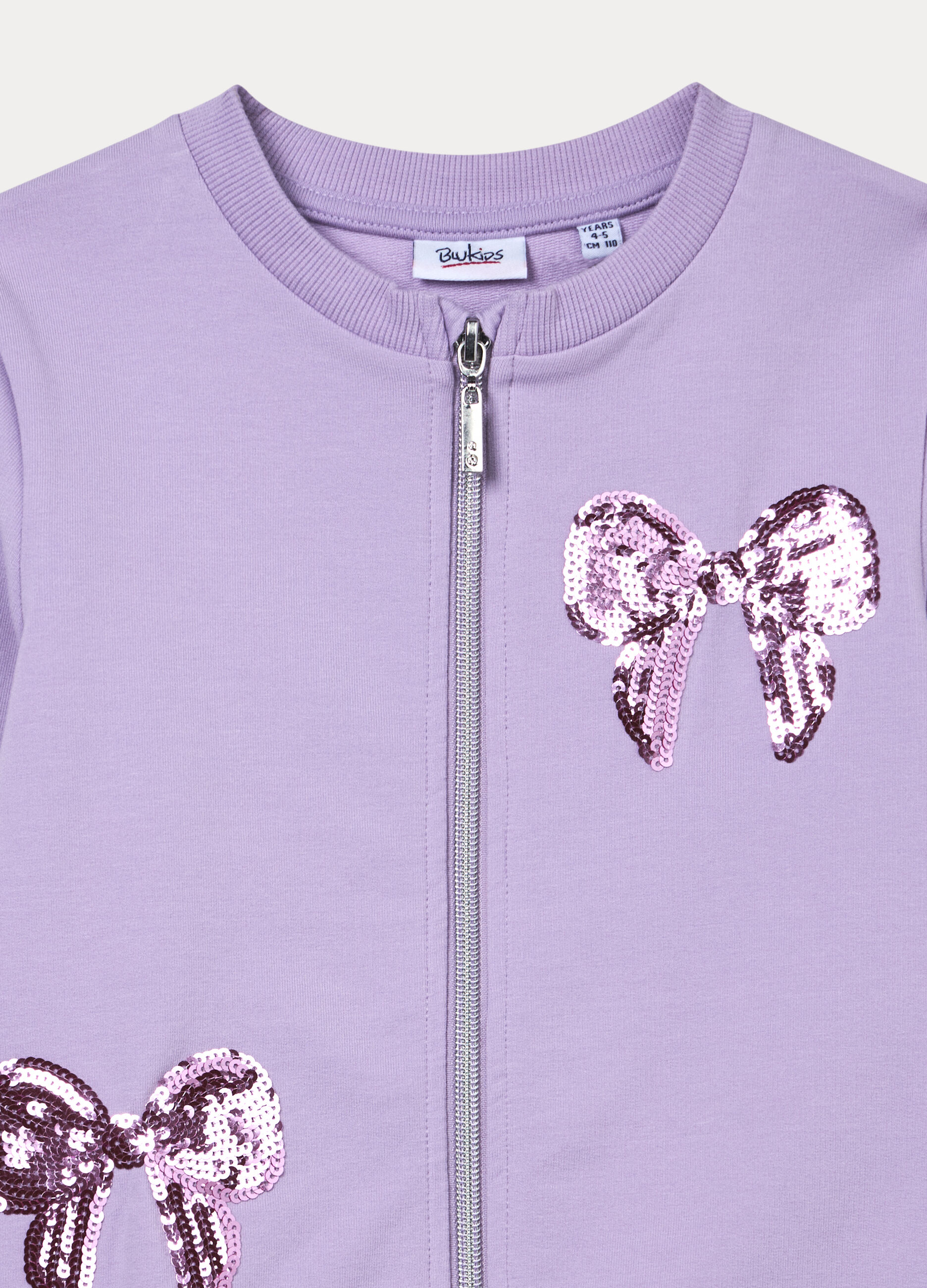 Felpa in french terry di cotone stretch bambina_2