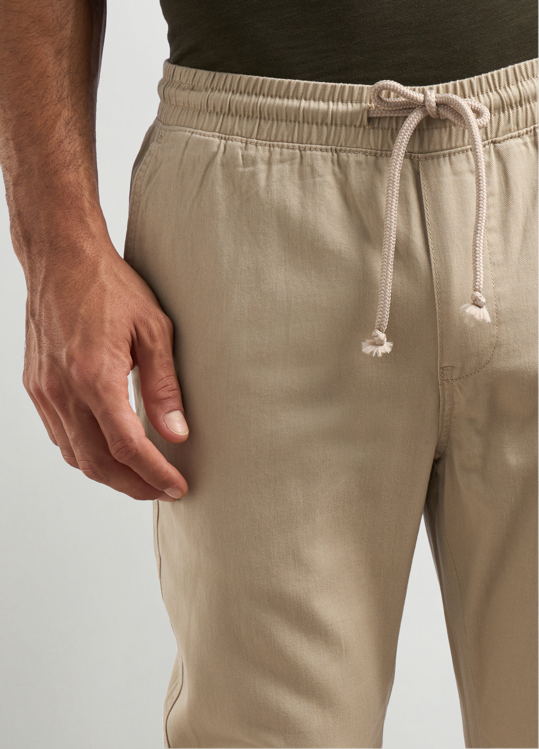 Joggers slim fit in puro cotone uomo_2