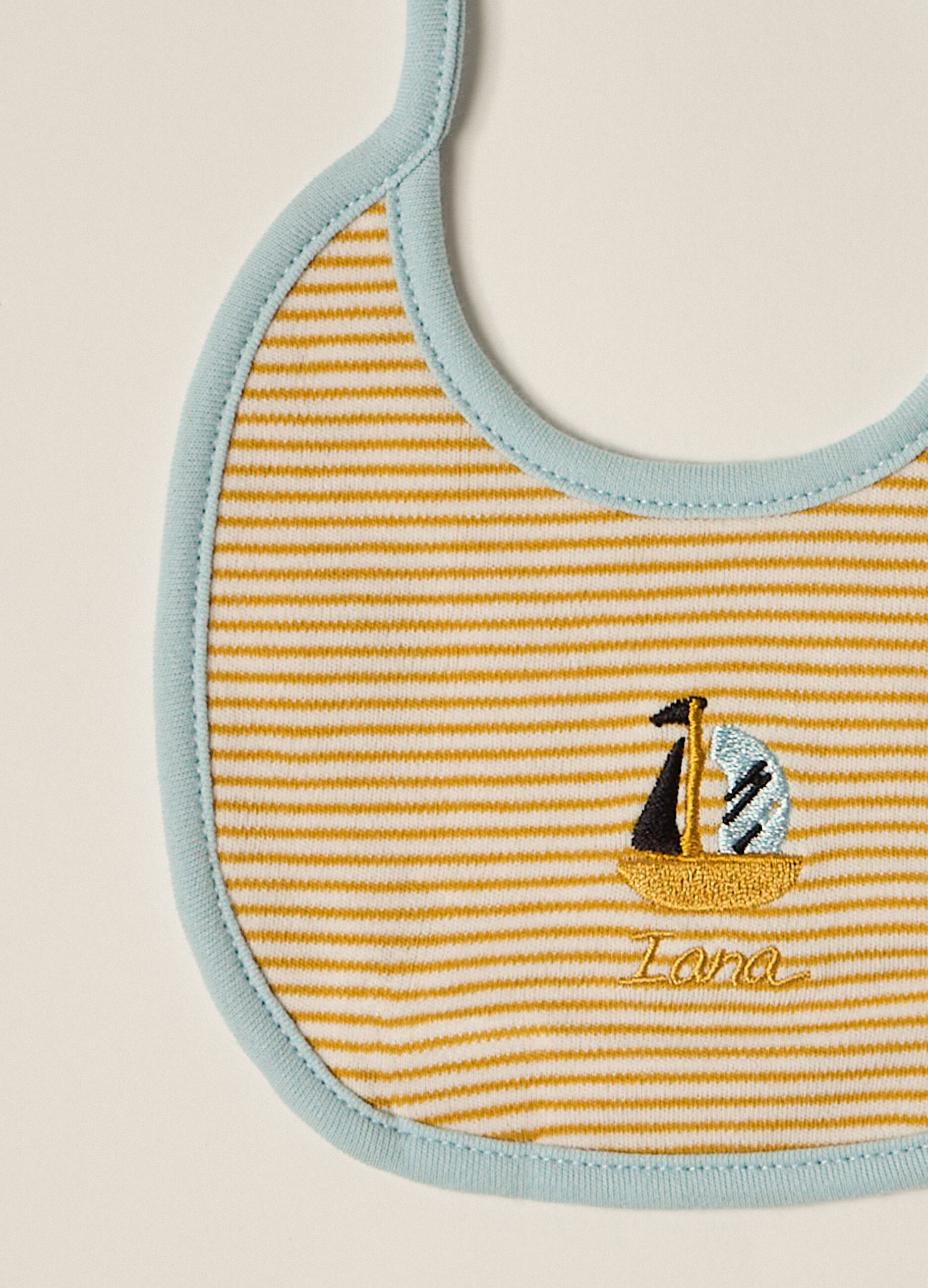 Pack 2 bavaglini in puro cotone IANA neonato_1