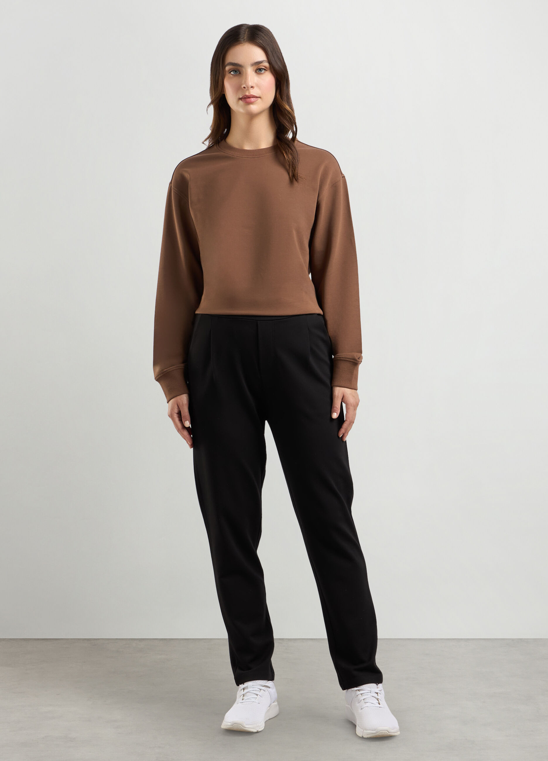 Pantaloni in jersey di viscosa stretch donna_0