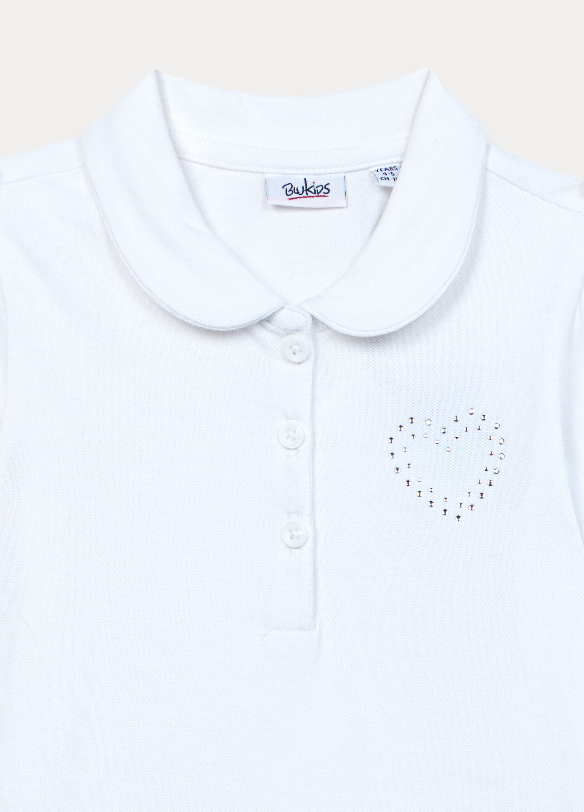 Polo in puro cotone piquet bambina_2