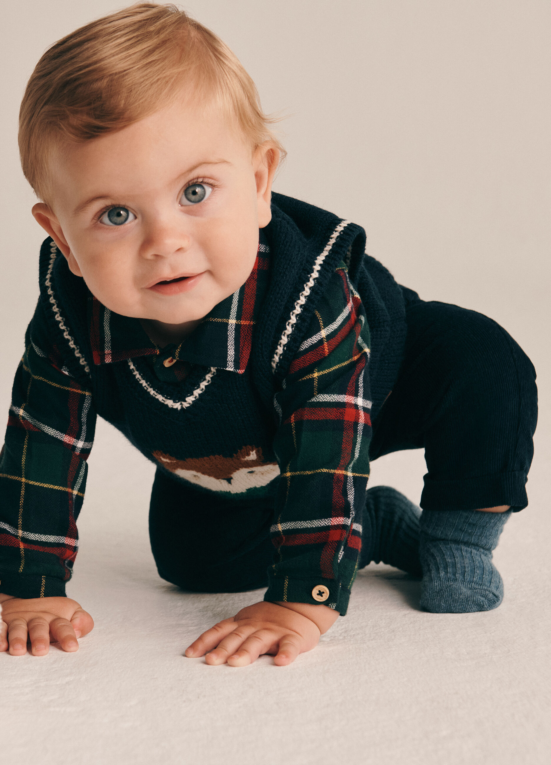 Pantaloni in velluto a coste IANA neonata_0