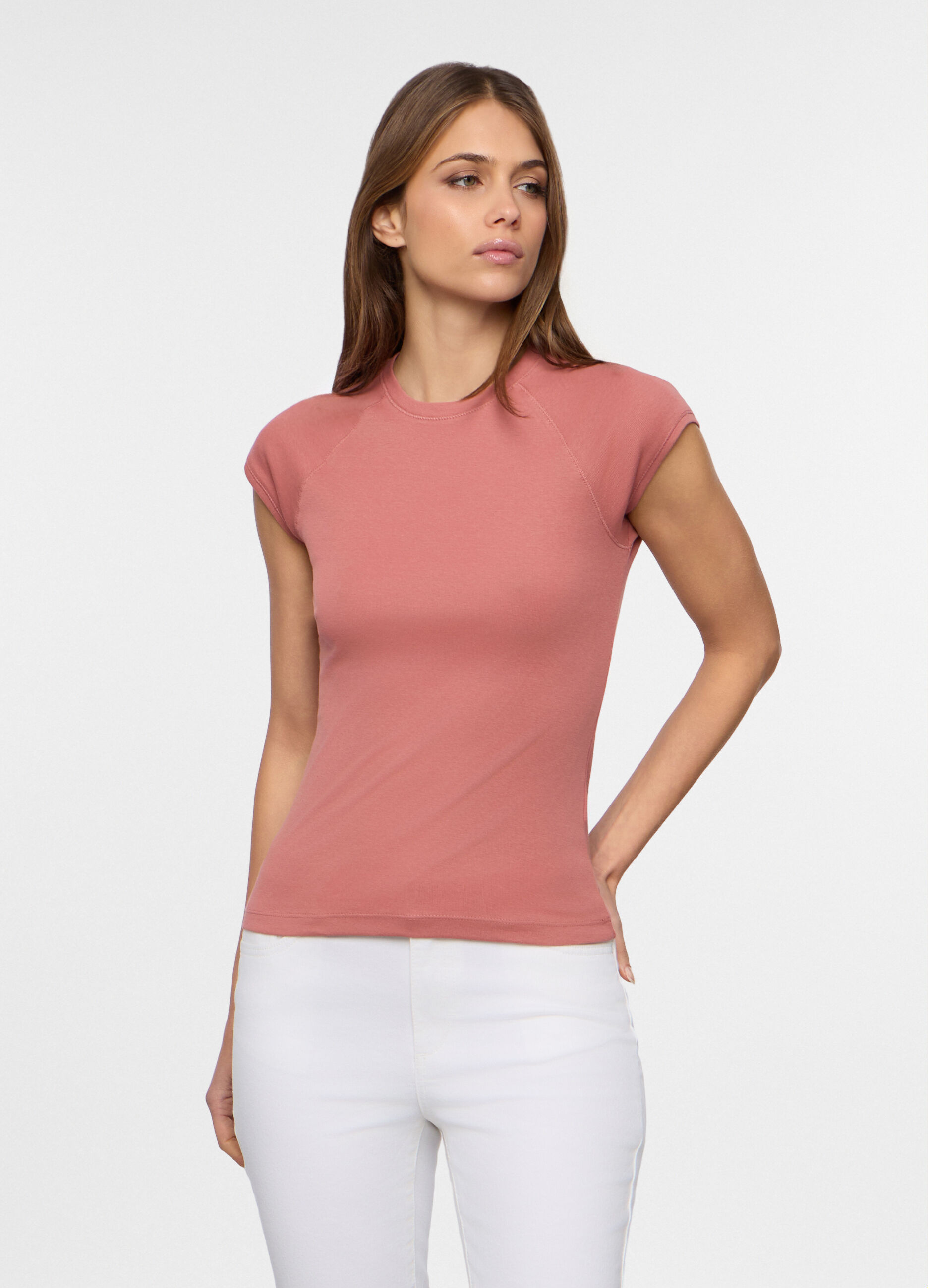 T-shirt girocollo donna_0