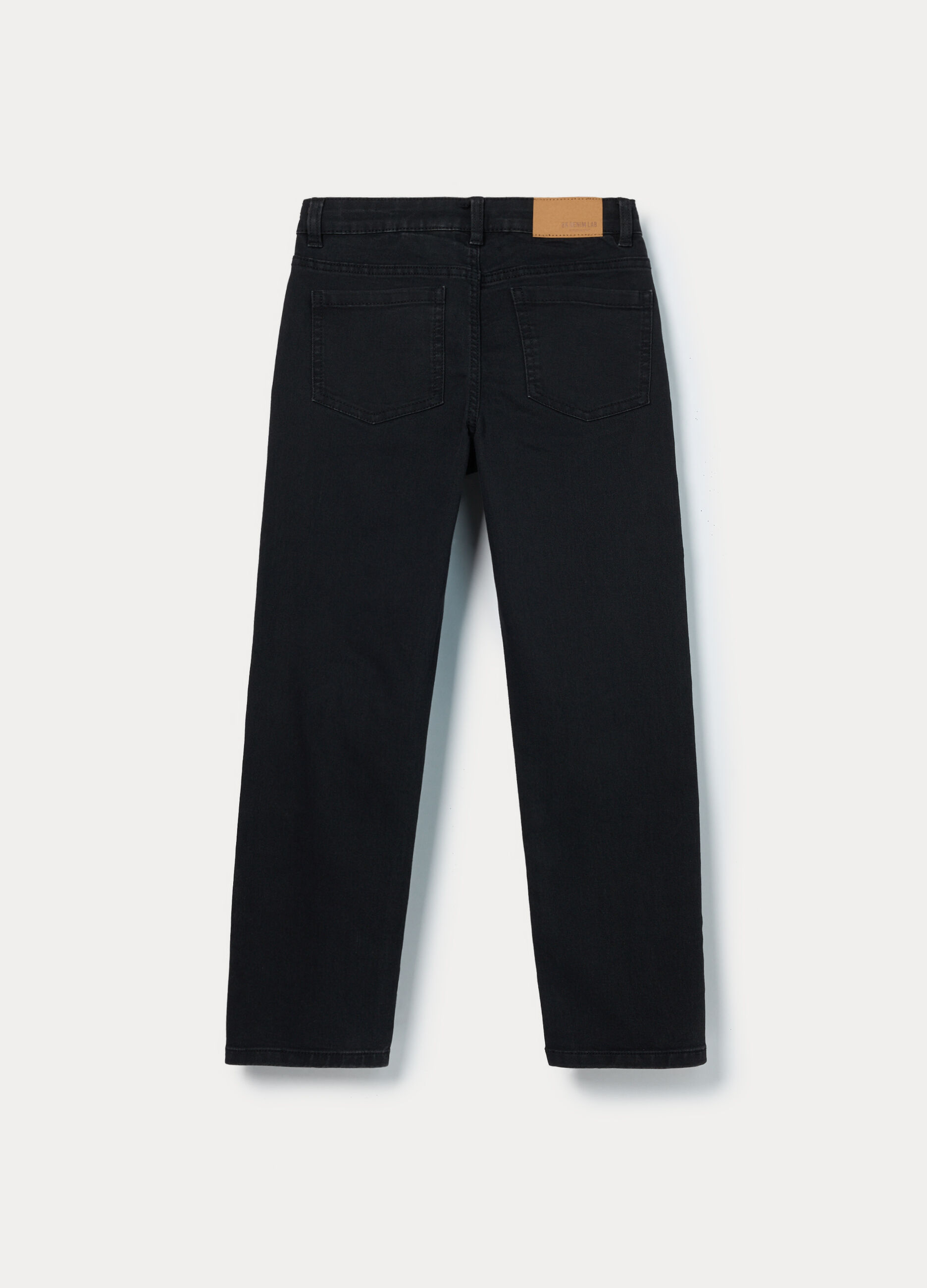 Pantaloni in denim misto cotone ragazzo_1