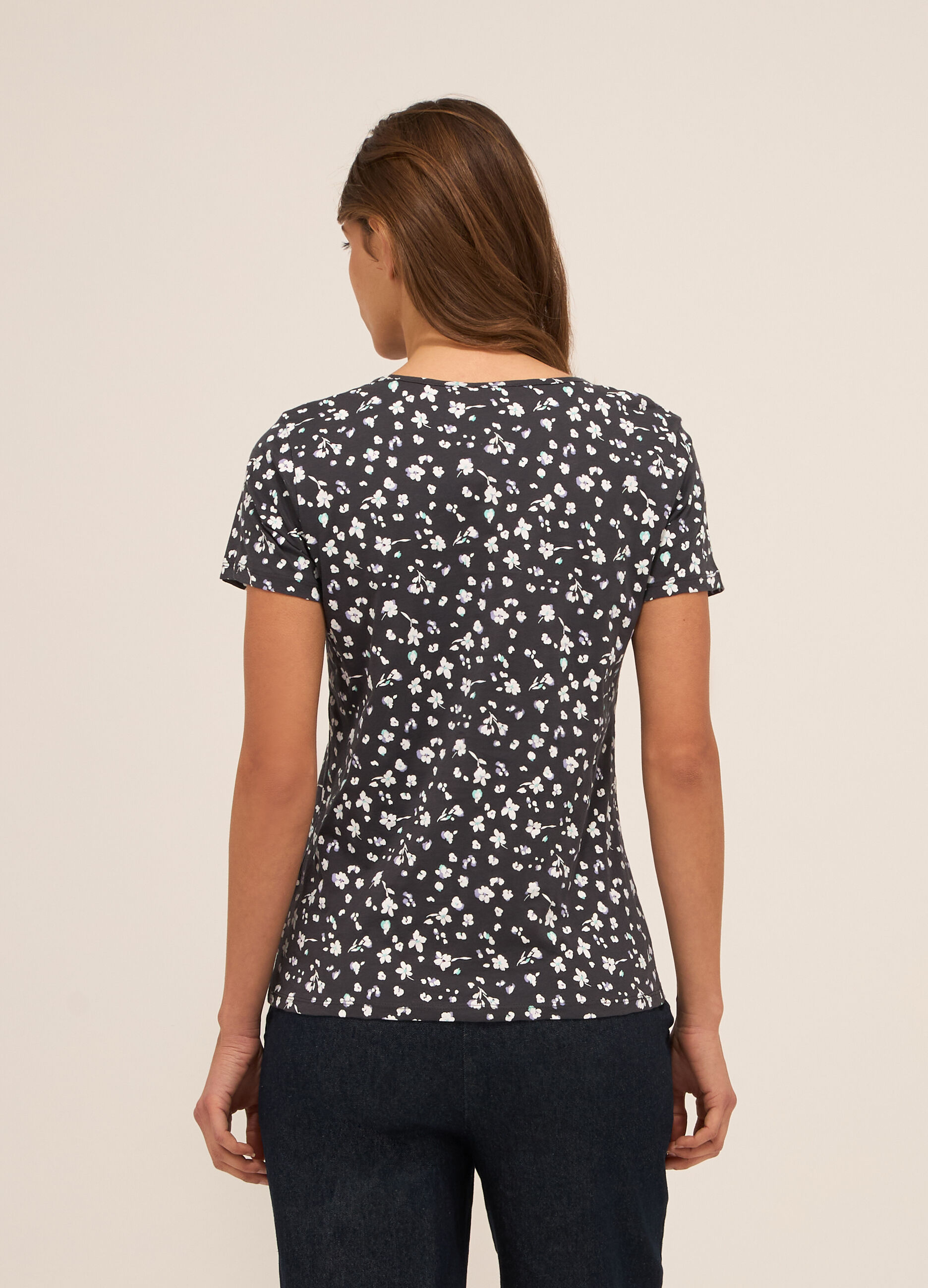 T-shirt in puro cotone donna_1