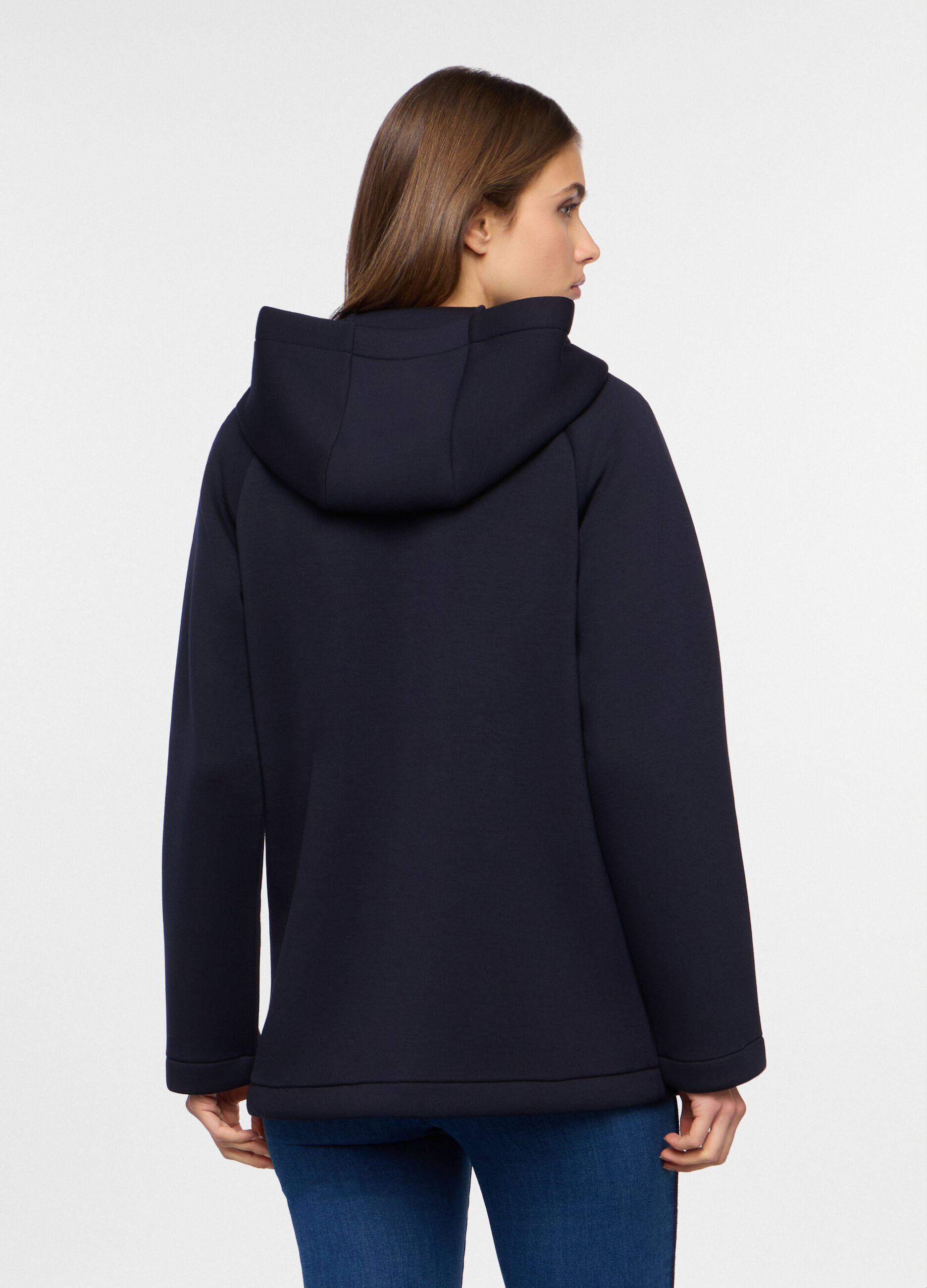 Cappotto in neoprene misto viscosa donna_1