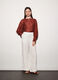 Pantaloni regular fit in puro lino donna_0