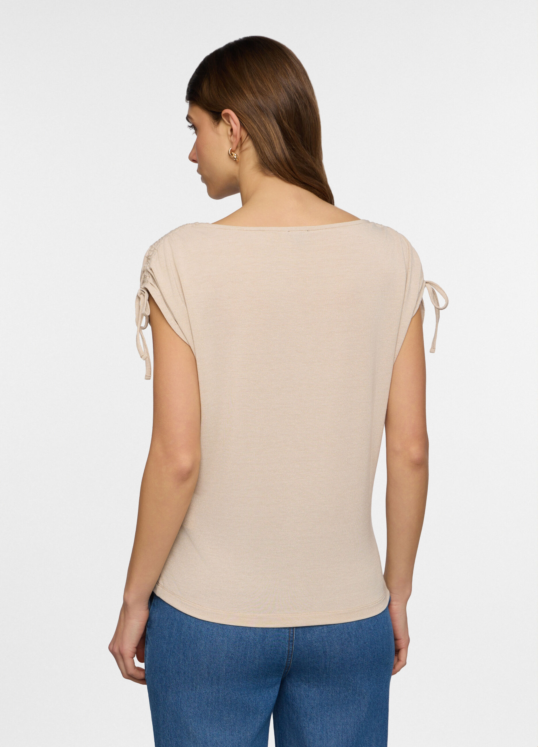 T-shirt girocollo stretch donna_1