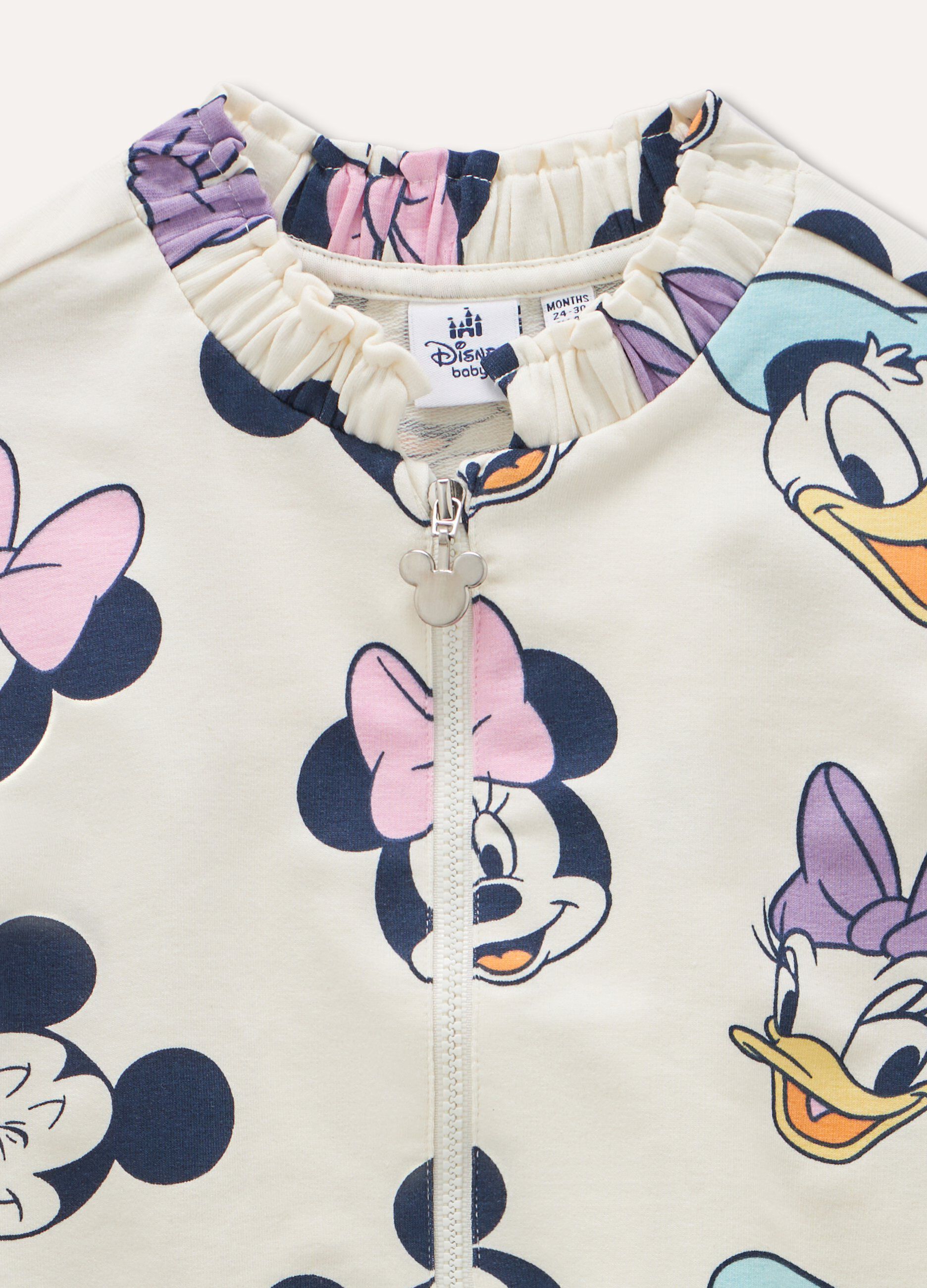 Felpa Disney full zip neonata_1
