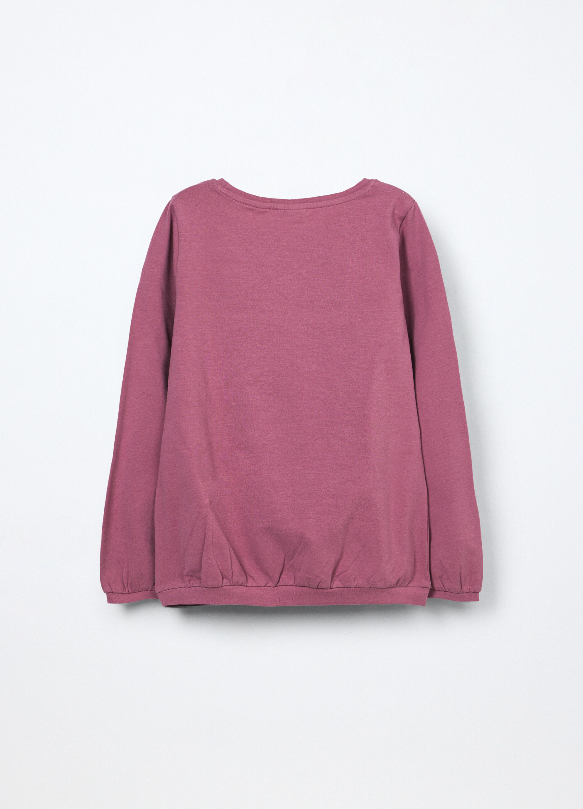 T-shirt in jersey di cotone stretch bambina_1