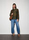 Camicia over fit con colletto alla francese donna_0