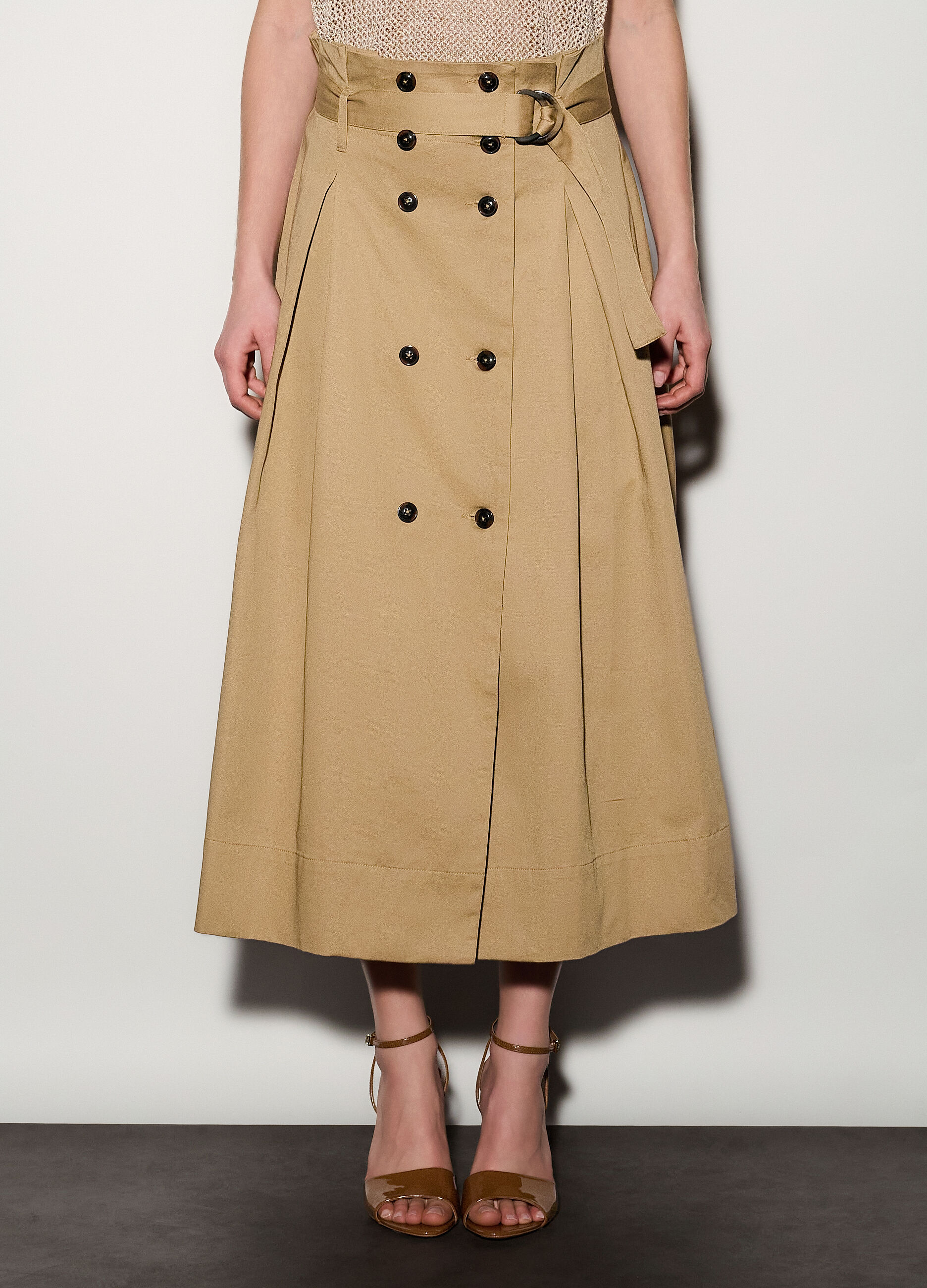 Gonna lunga in puro cotone donna_1