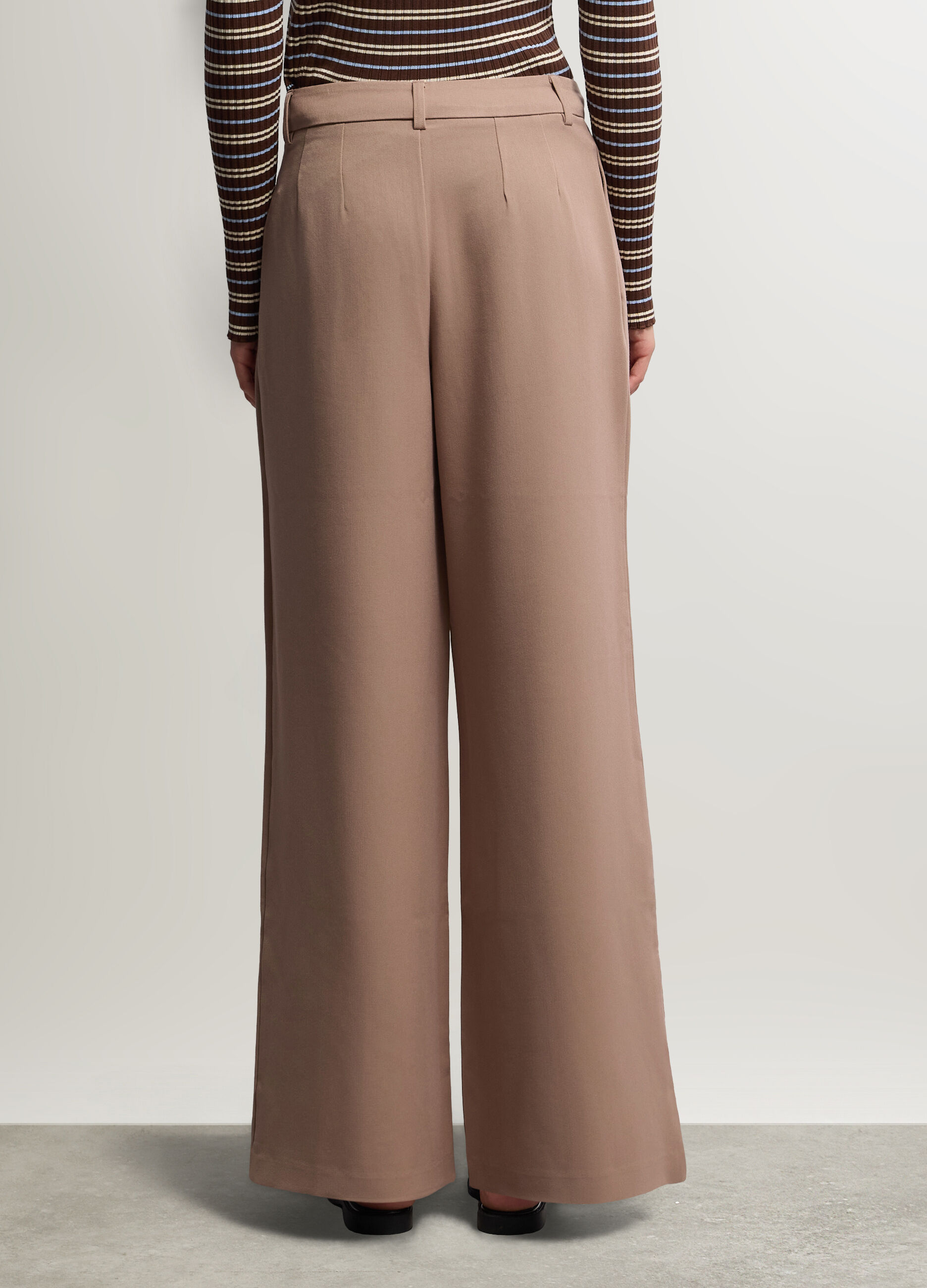 Pantaloni Straight Fit in poli-viscosa donna_2