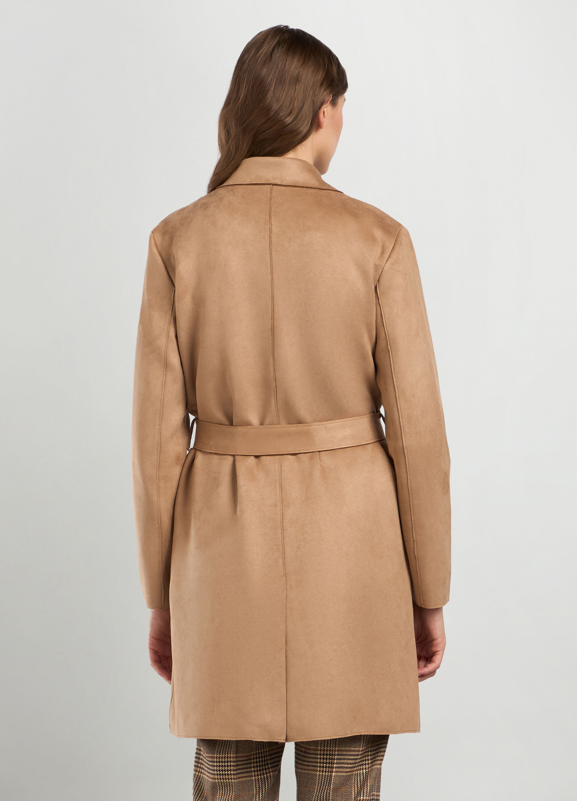 Cappotto scamosciato donna store