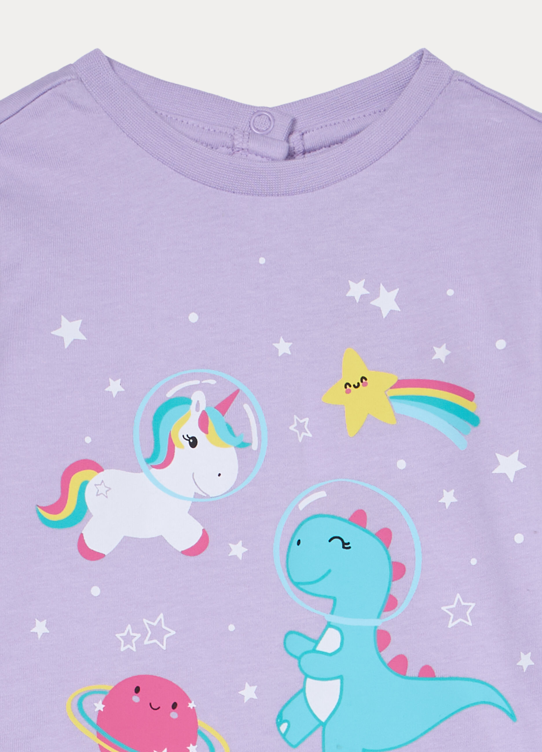 Set pigiama lungo in jersey di puro cotone _2