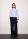 Camicia cropped over fit con collo alla francese donna_0