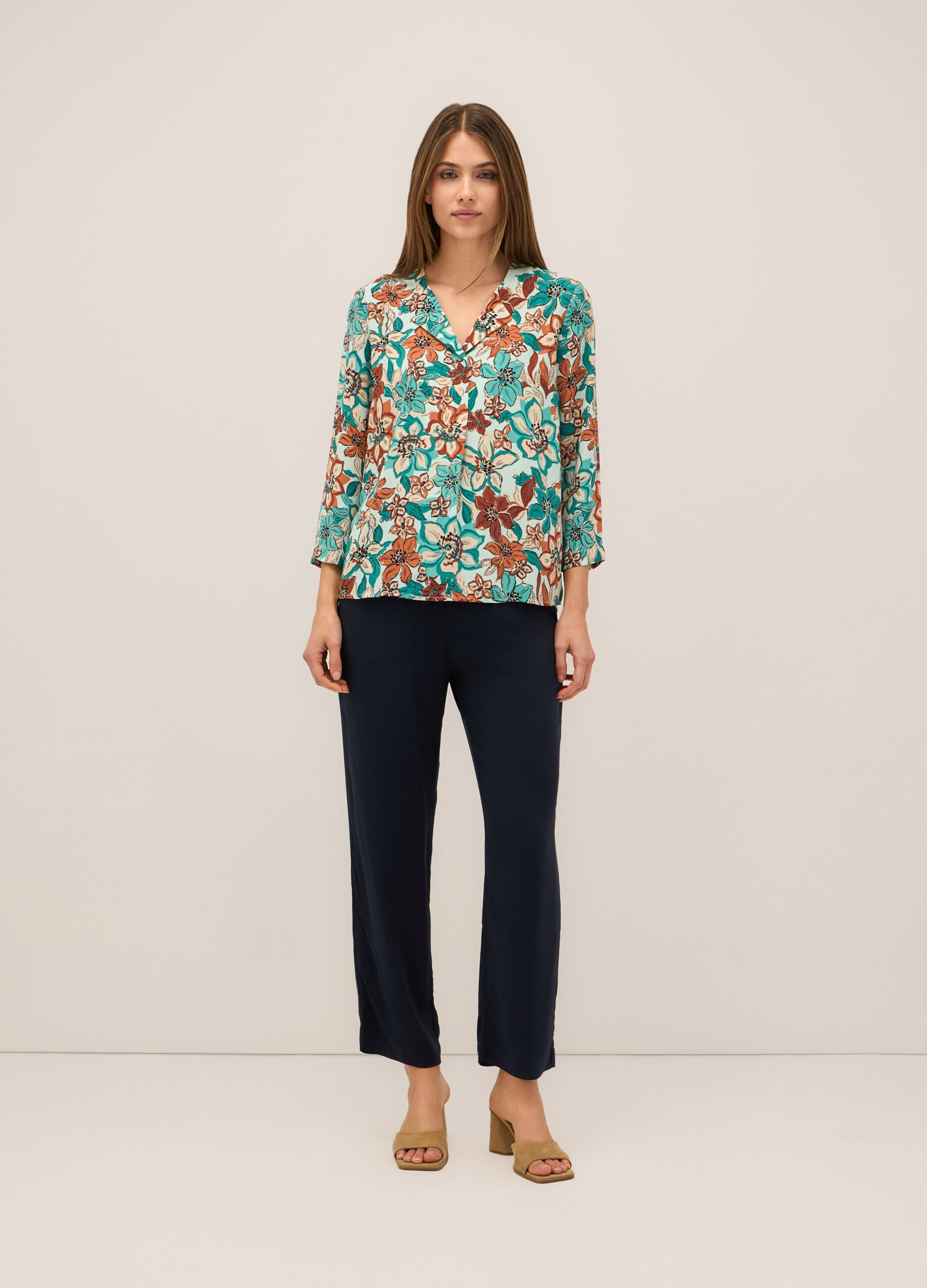 Jogger in pura viscosa donna_0