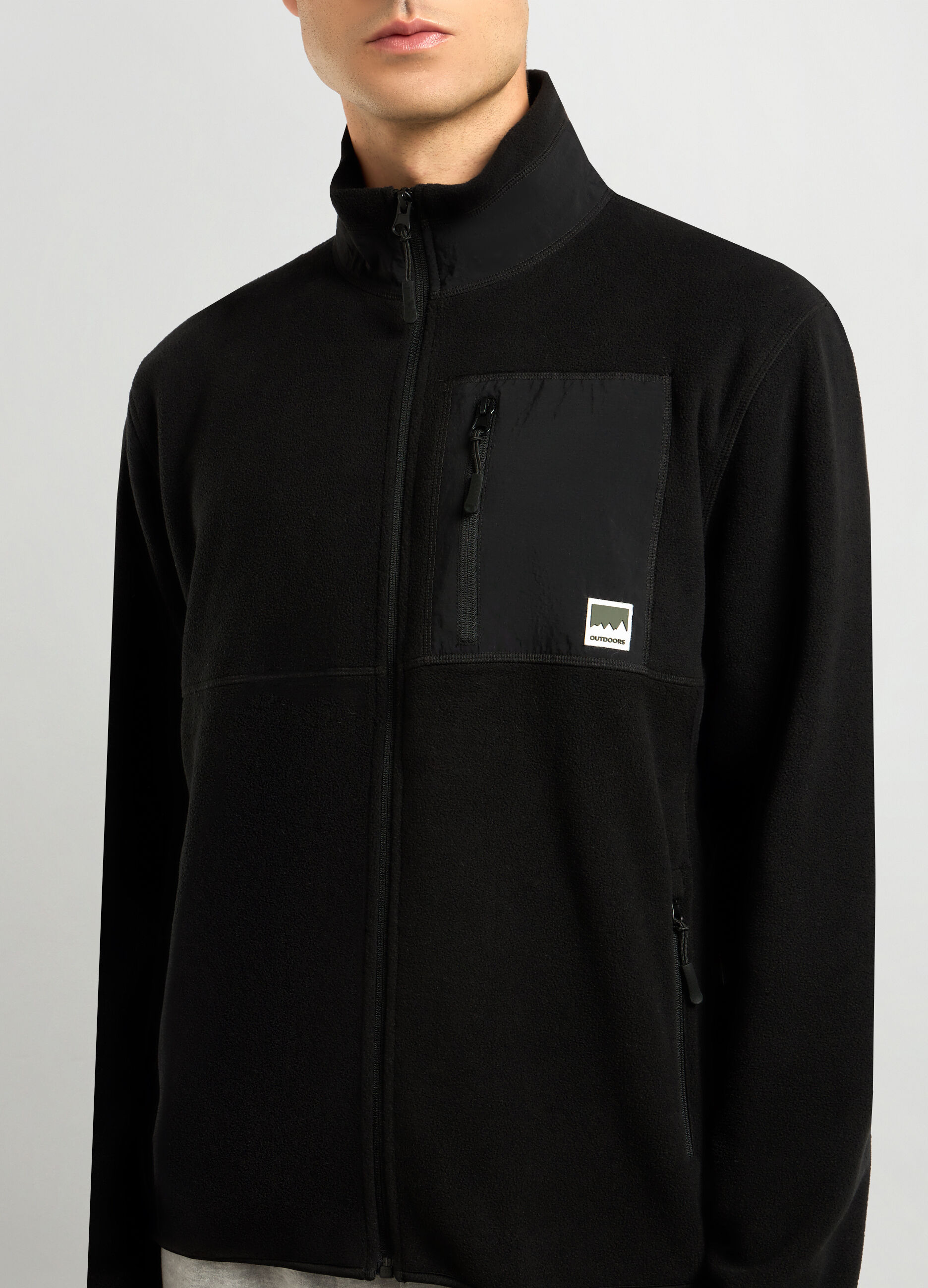 Felpa in pile full zip uomo_2