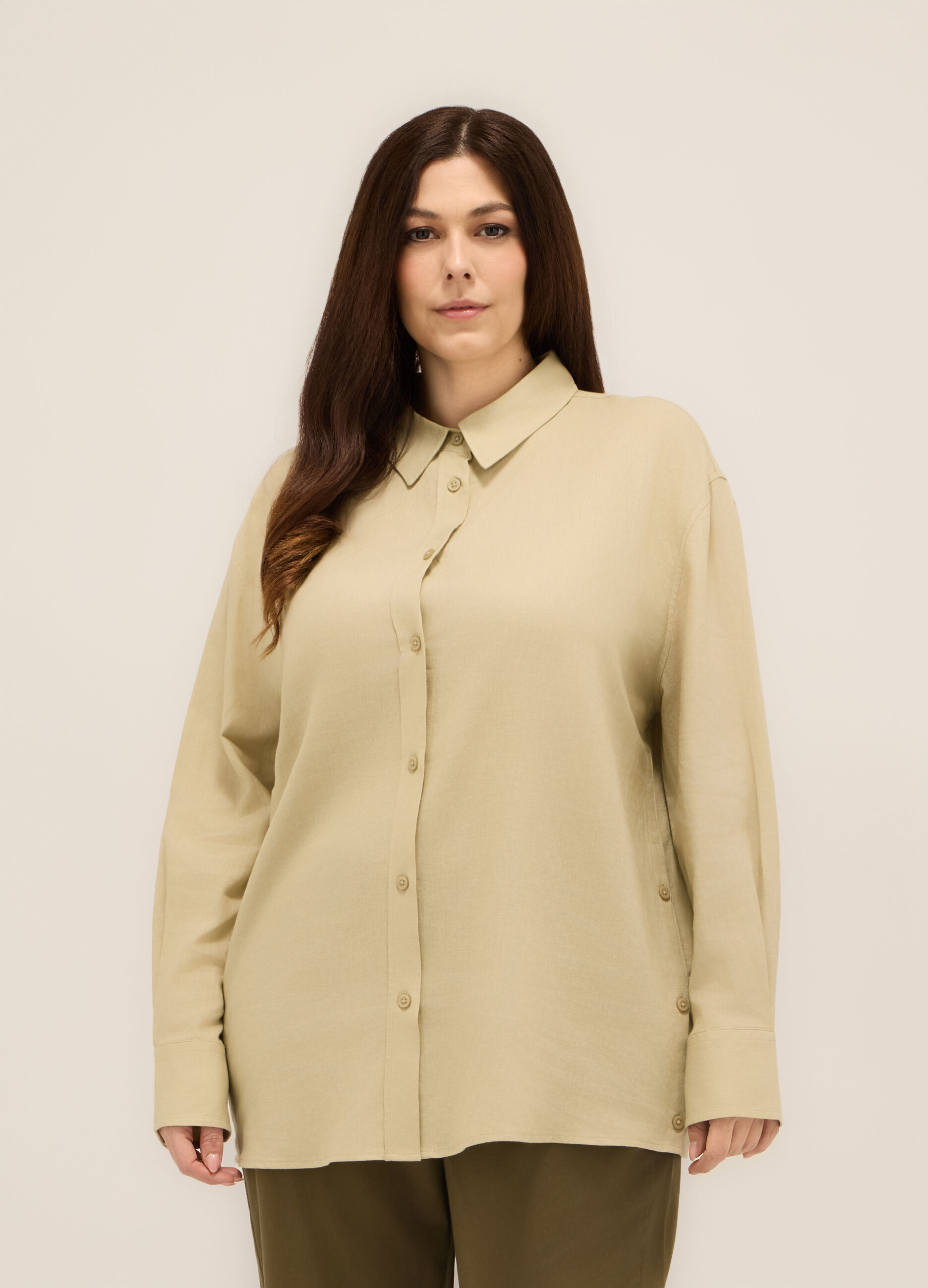 Camicia misto lino donna curvy_0