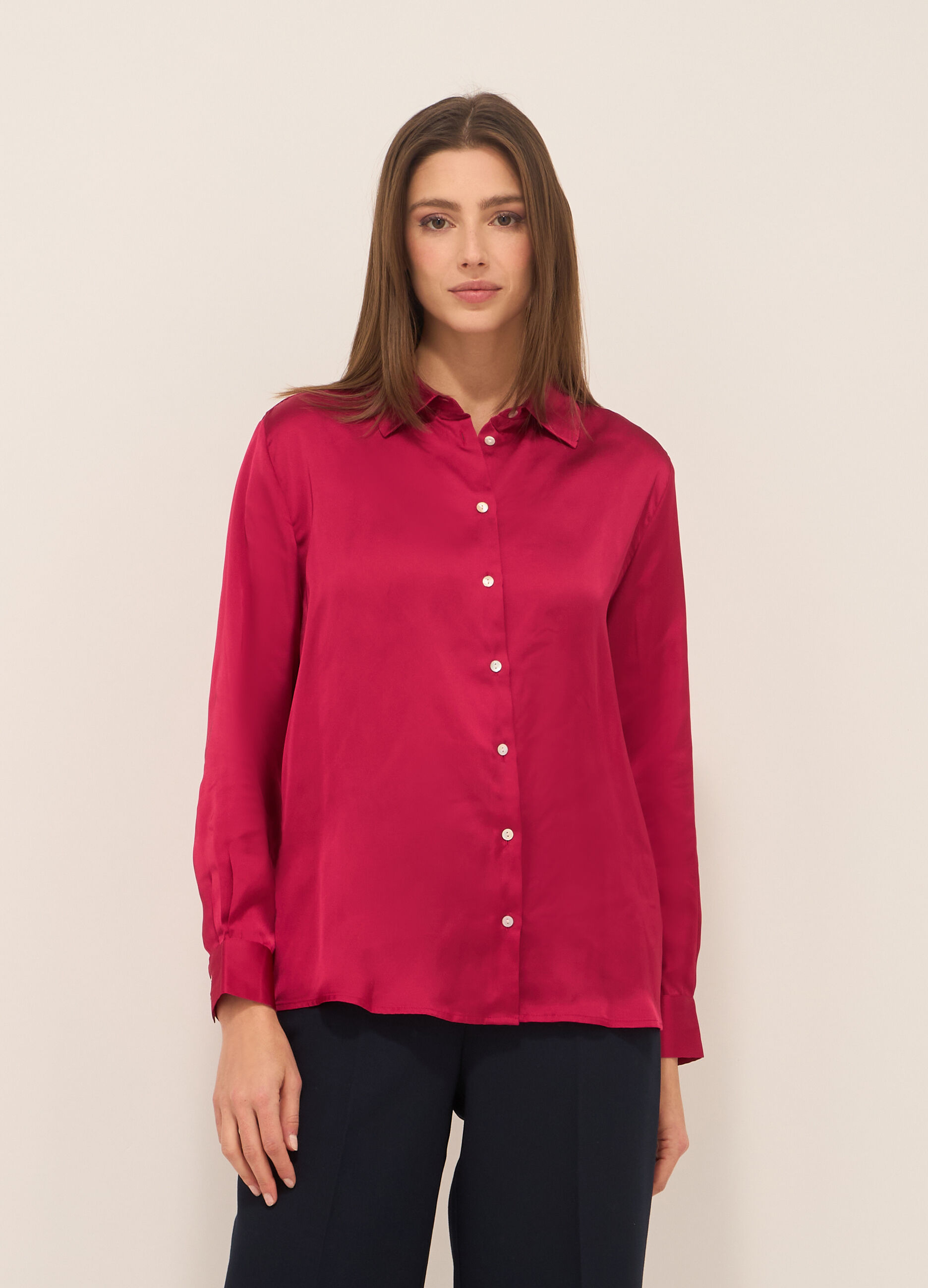 Camicia in raso donna_0