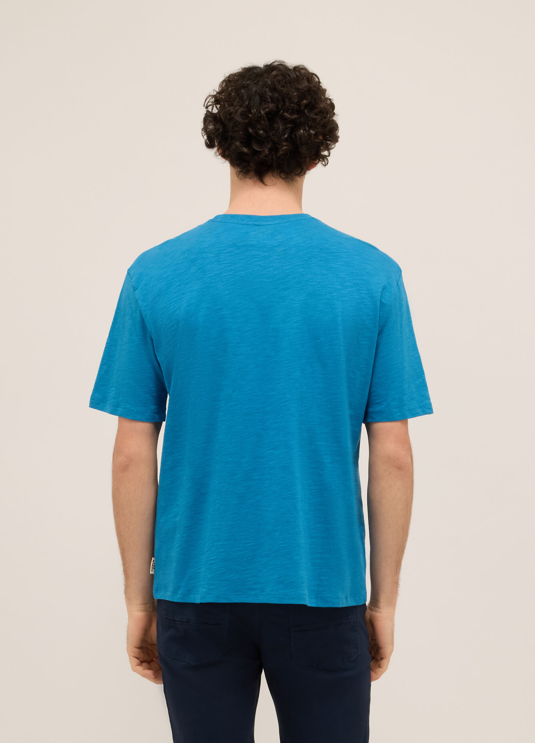 T-shirt girocollo in puro cotone uomo_1