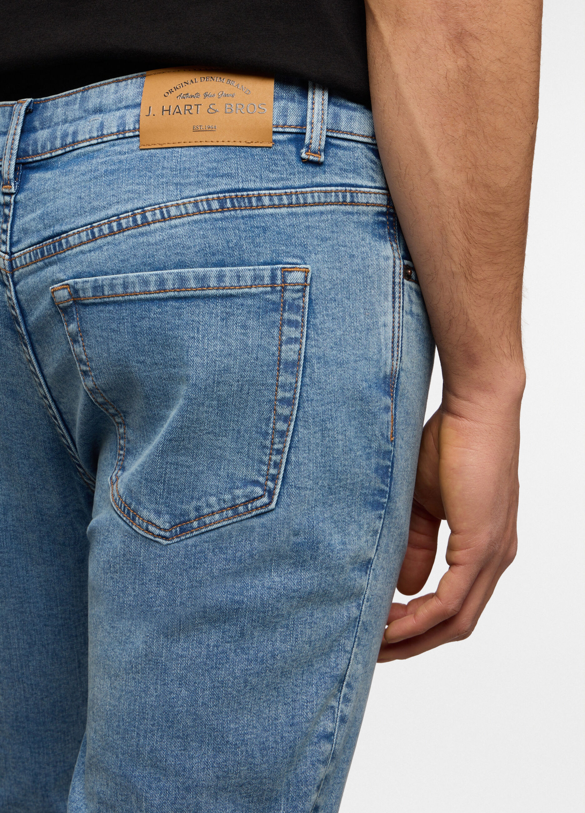 Jeans 5 tasche skinny fit in denim uomo_3