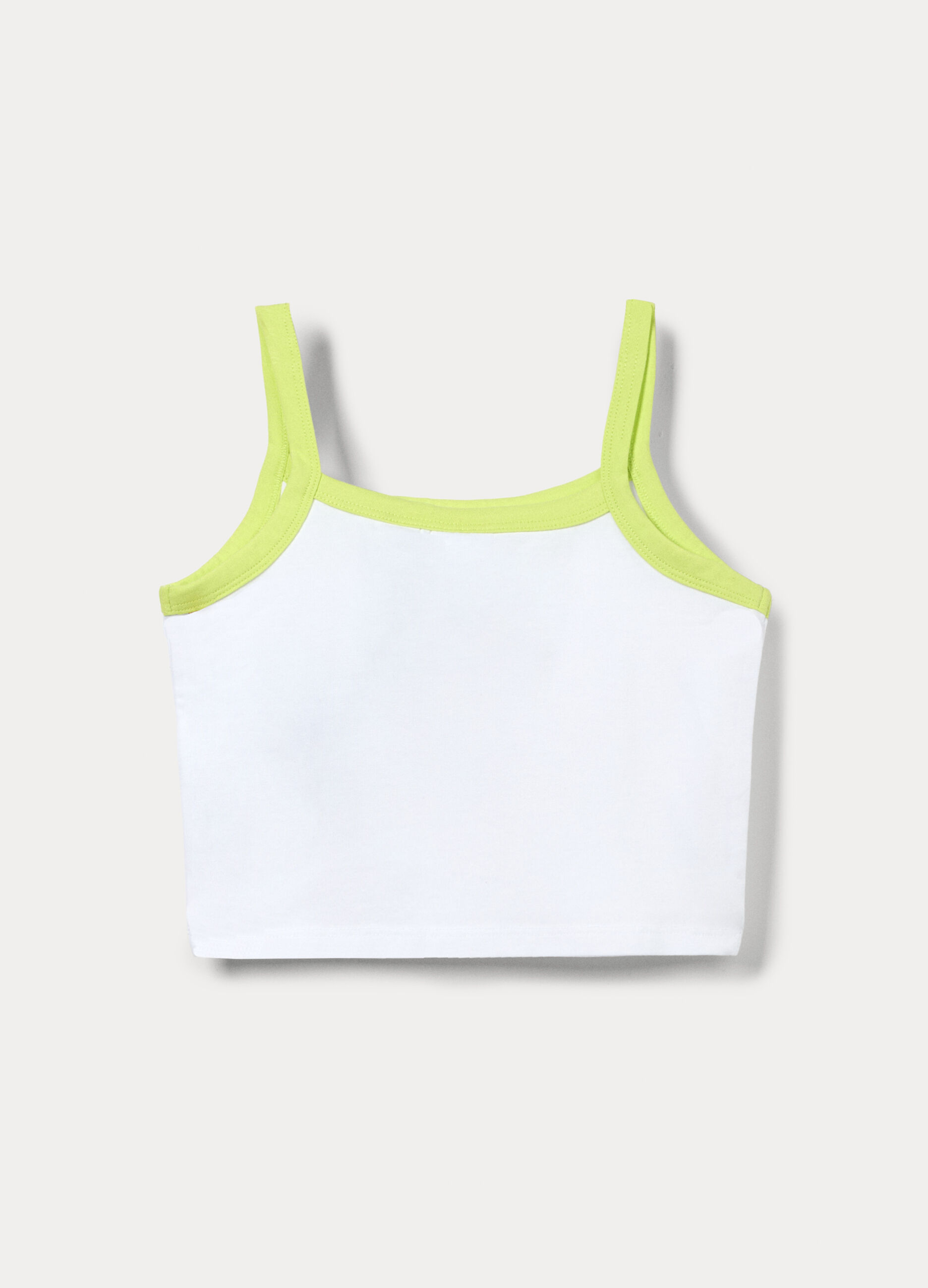 Canotta fitted in jersey stretch ragazza_1