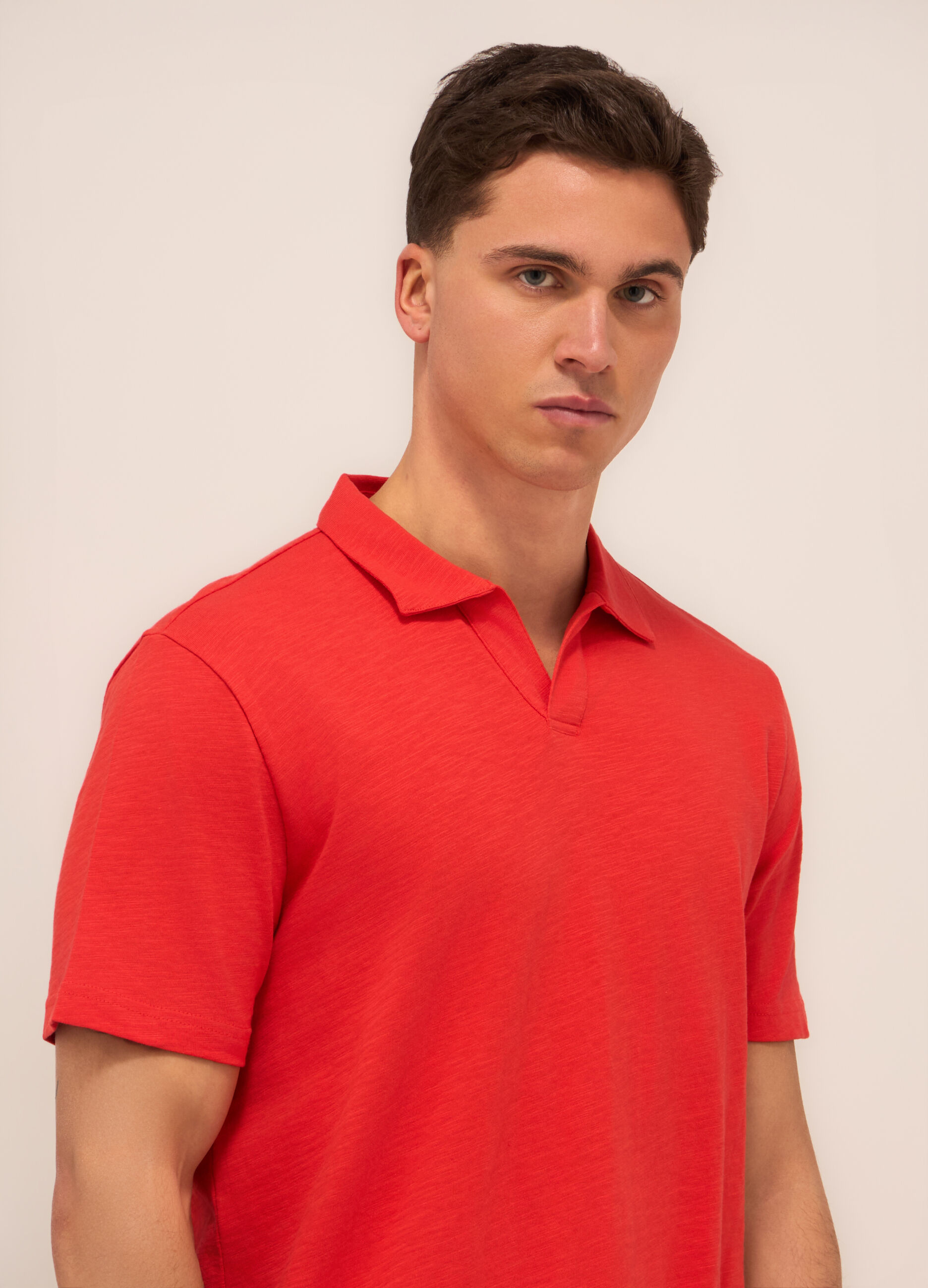 Polo in cotone mélange uomo_2