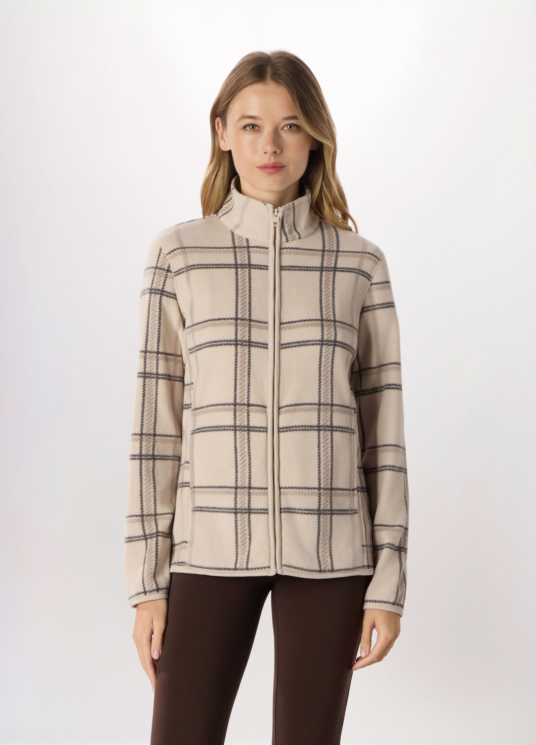 Felpa full zip in pile donna Holistic fitness_0