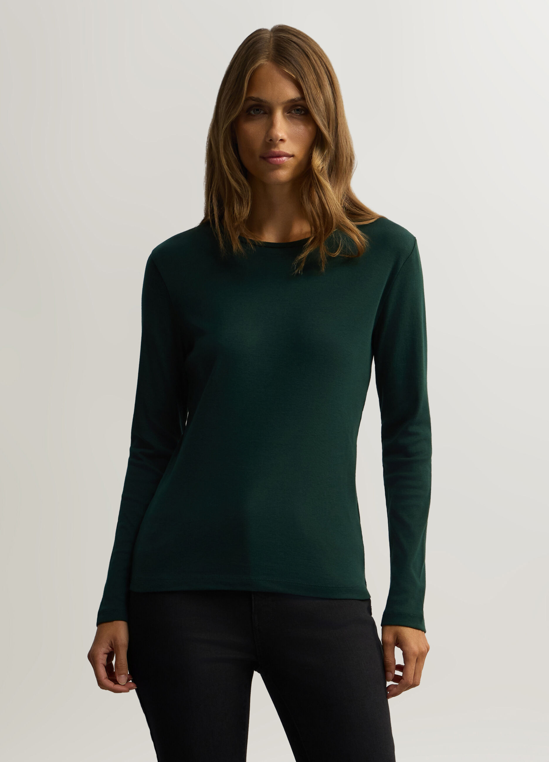 T-shirt girocollo donna_0