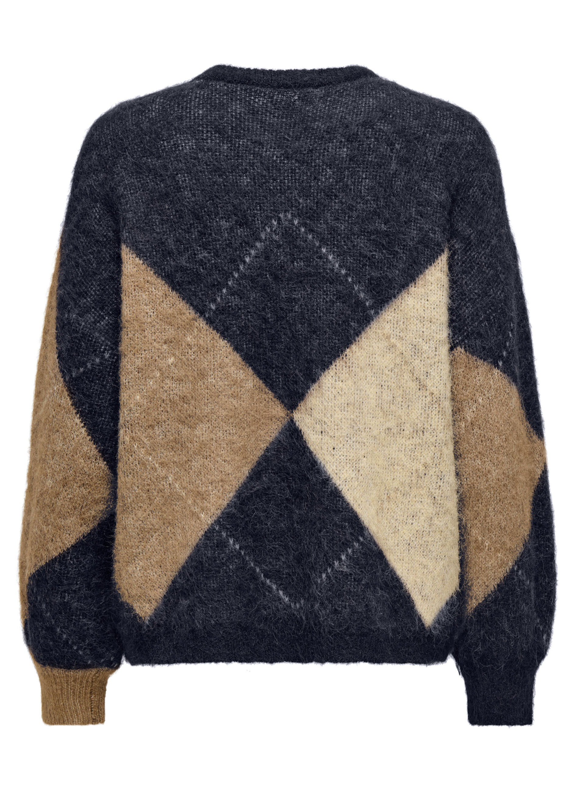 Pullover jaquard a quadri donna_6