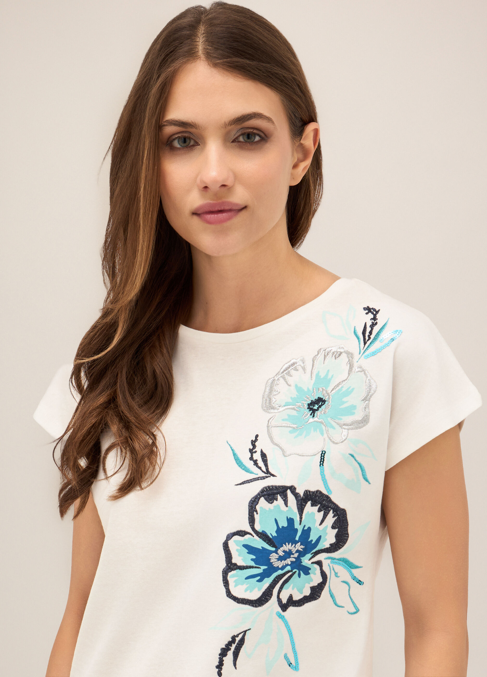T-shirt in puro cotone donna_2
