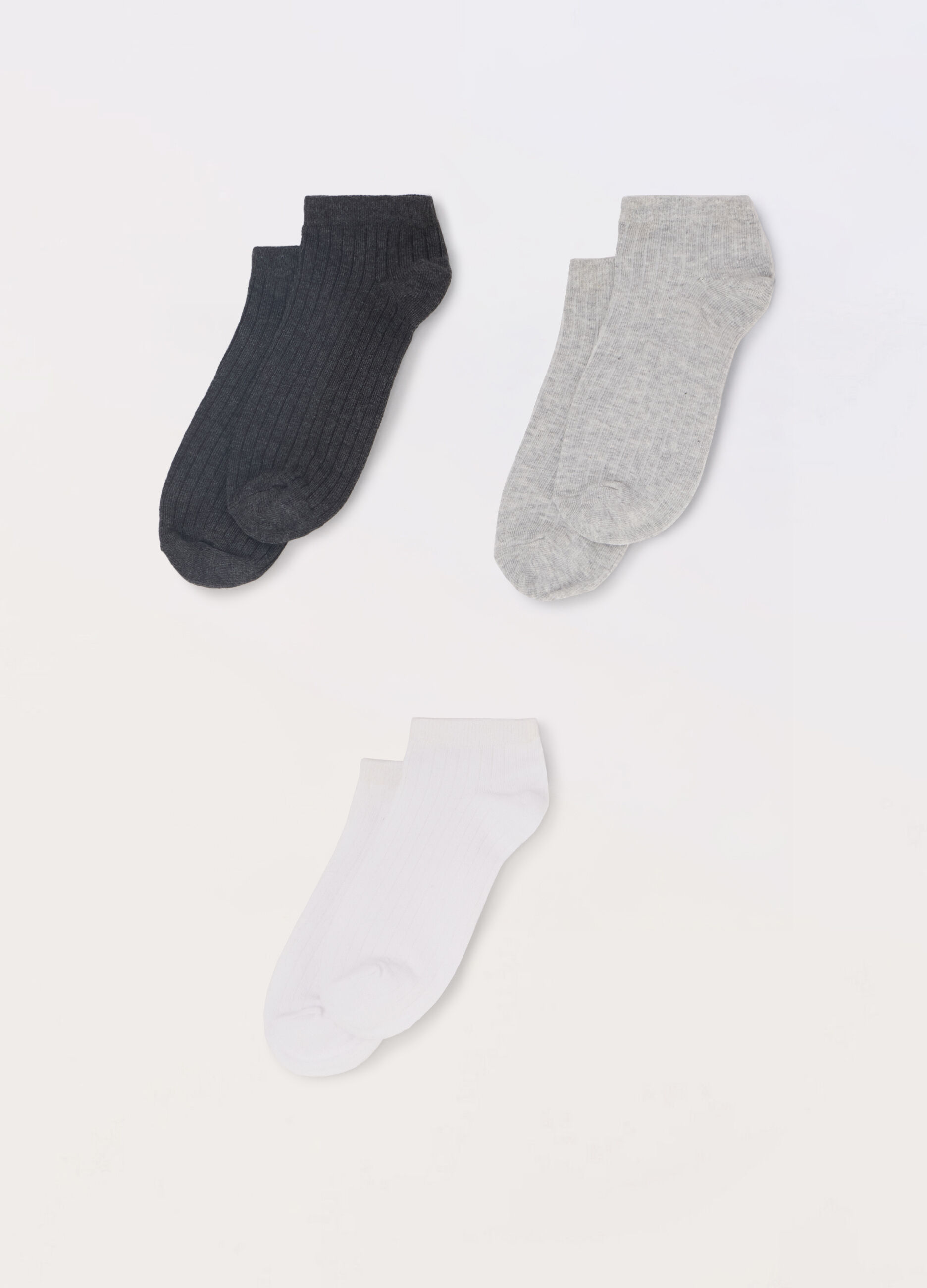 Pack 3 calze corte in misto cotone donna_0