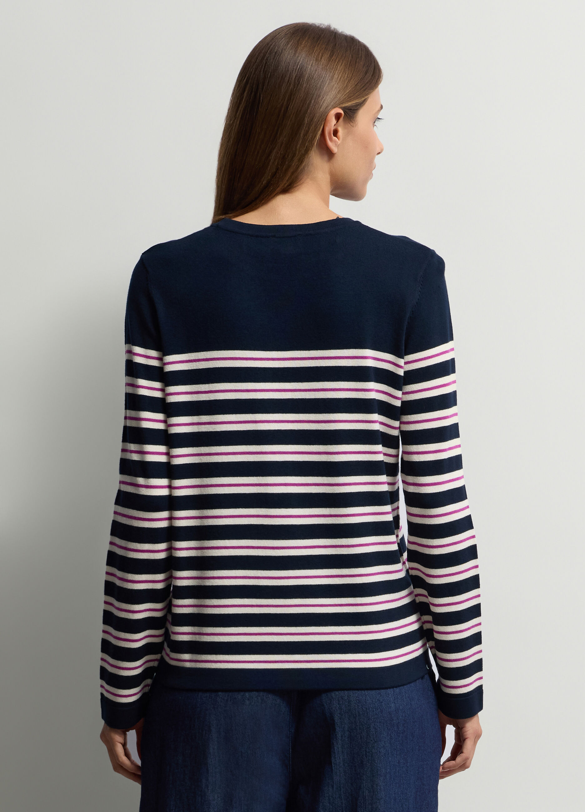 Maglia girocollo in costina donna_1