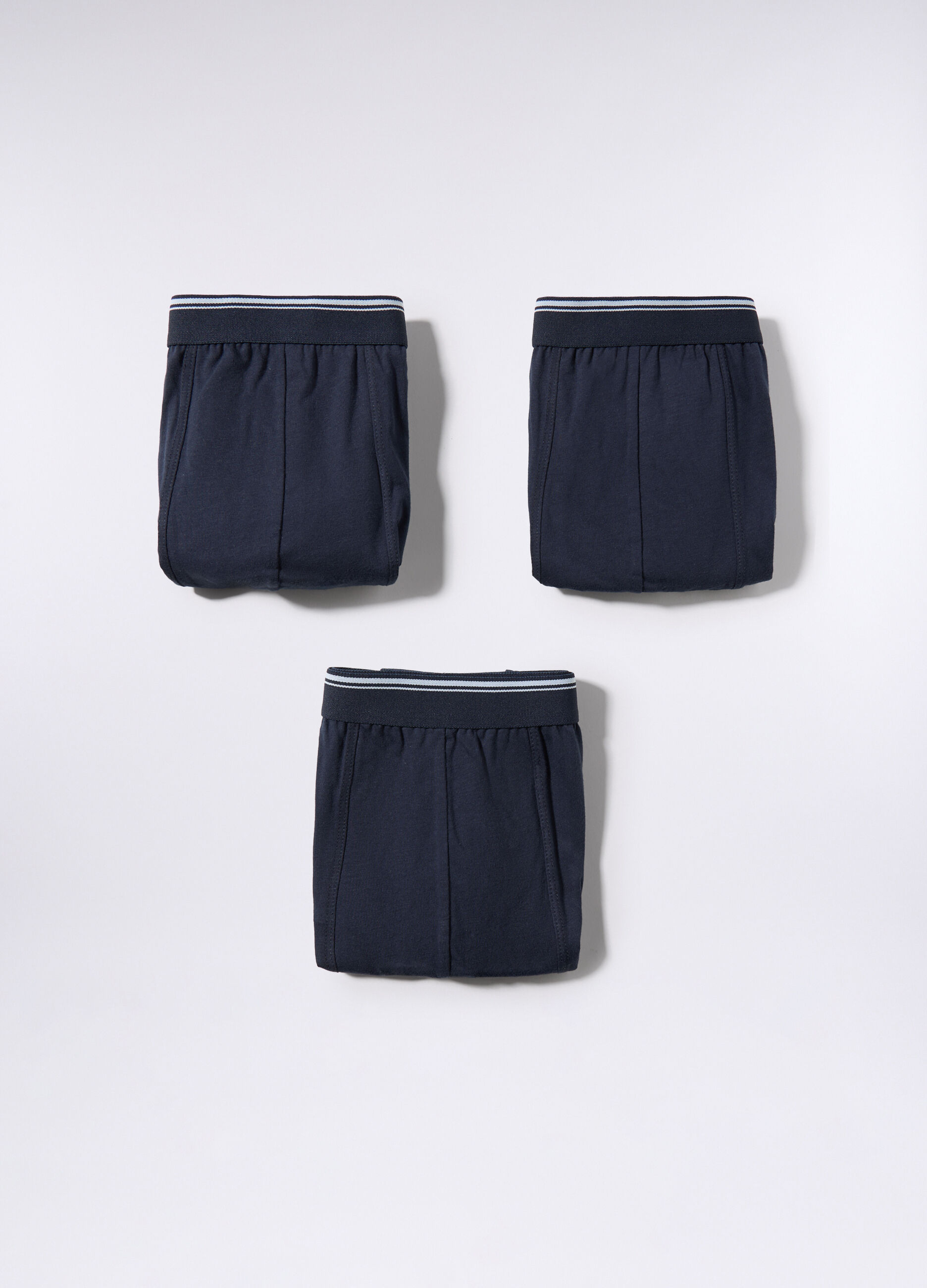 3 pack boxer in cotone con fascia a contrasto uomo_1