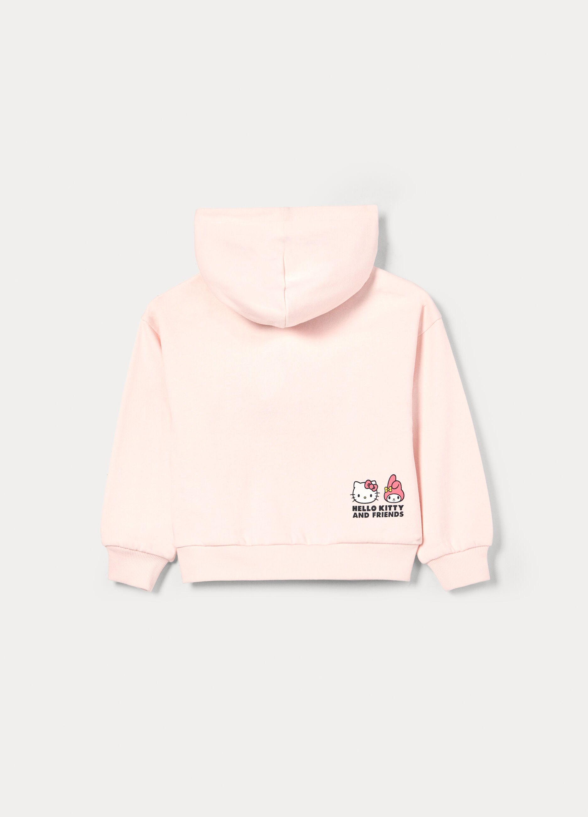 Felpa Hello Kitty con cappuccio misto cotone bambina