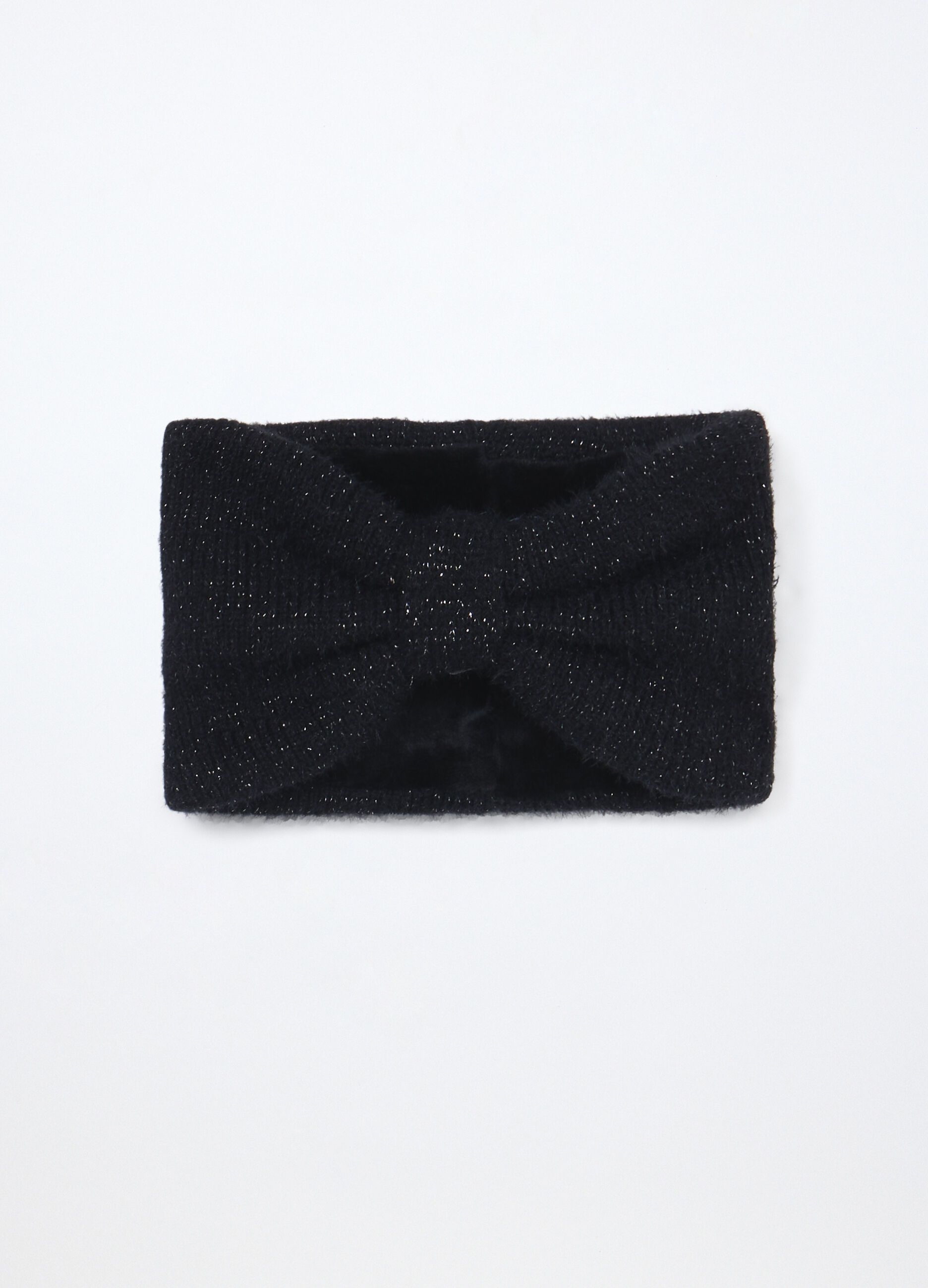 Scaldacollo tricot con filo lurex_0