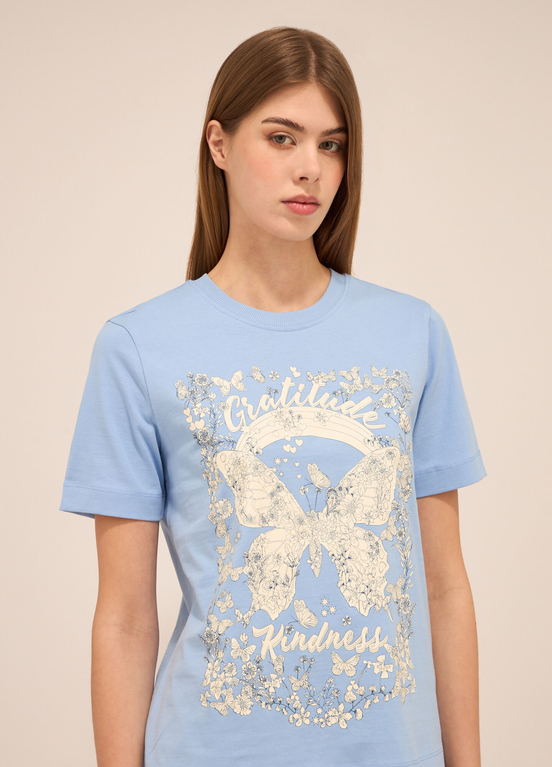 T-shirt in puro cotone donna_2