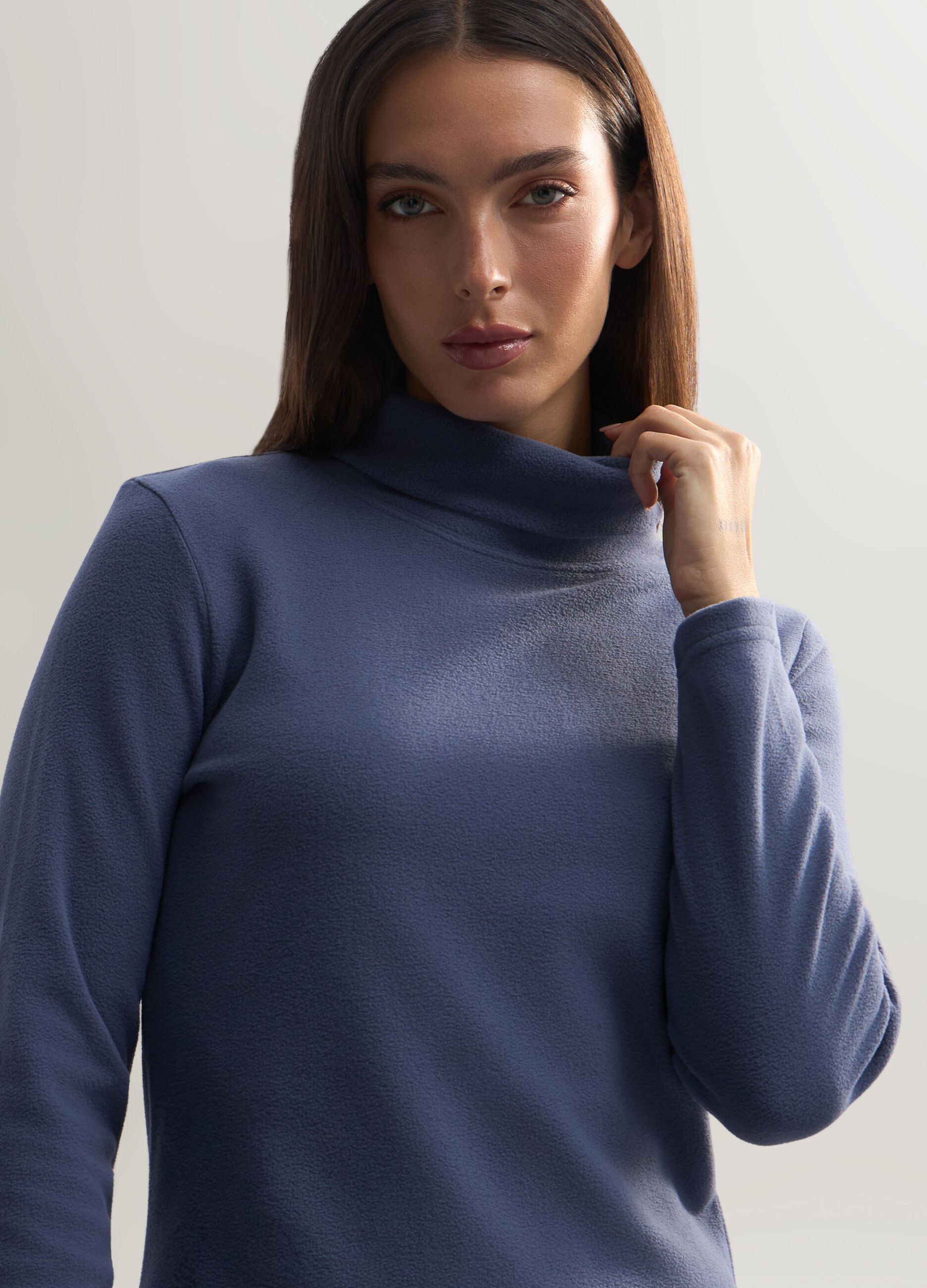 Lupetto Fitted in pile donna_2