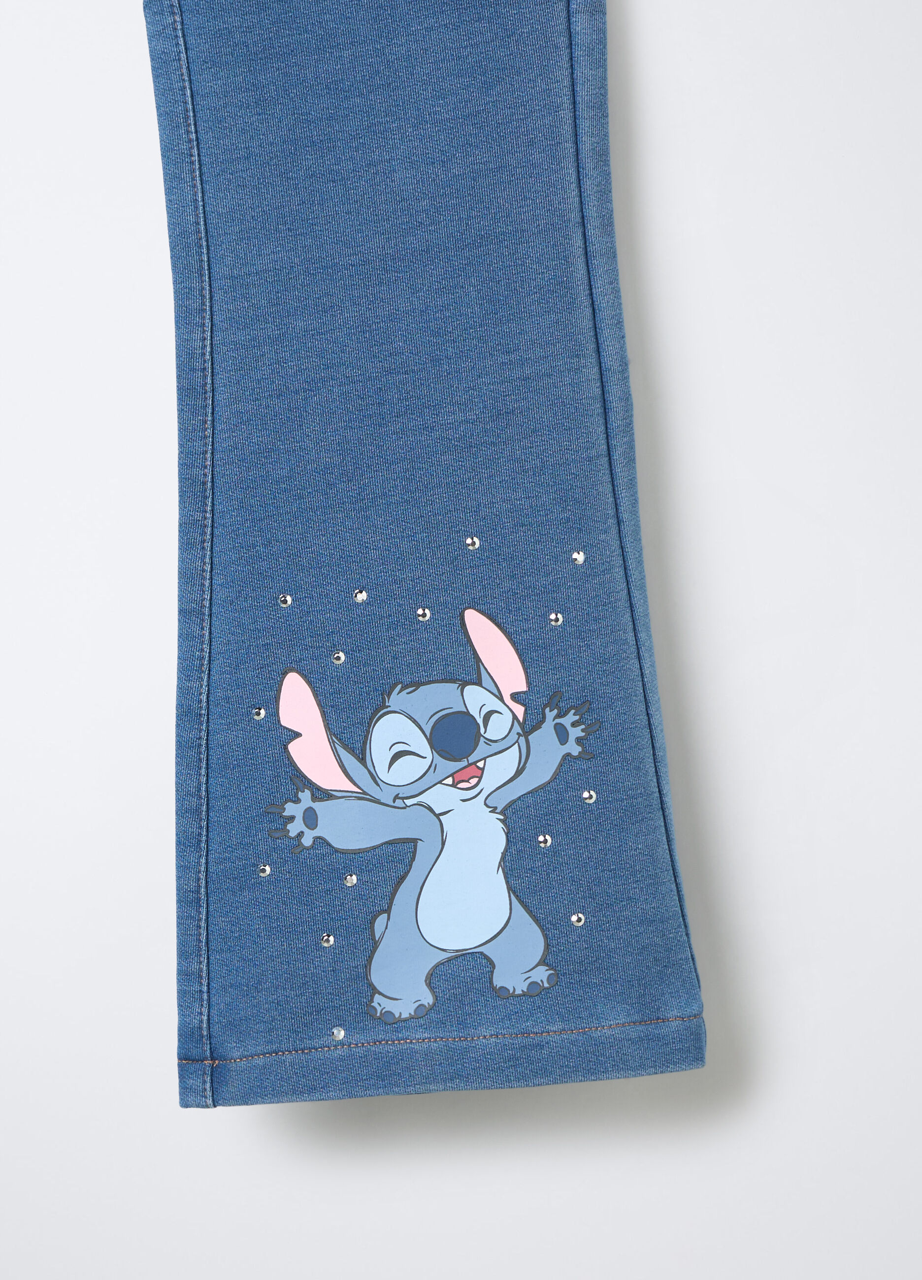 Jeggings Disney in misto cotone garzato stretch denim Flare Fit bambina_2