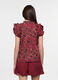 Blusa Fit Regular con scollo a goccia in american cr&ecirc;pe donna_1