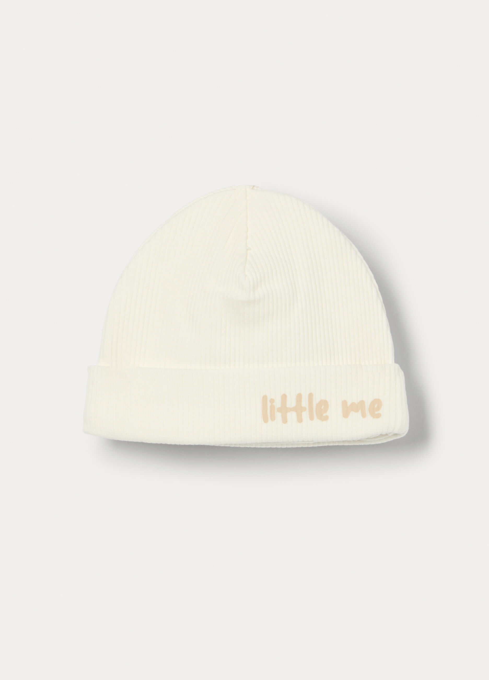 Berretto in costina di cotone stretch _0