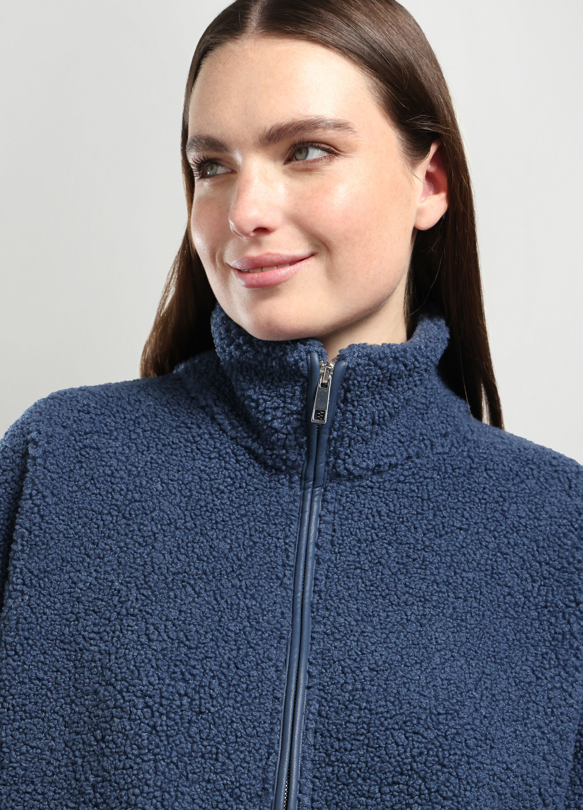 Giacca teddy donna curvy_2