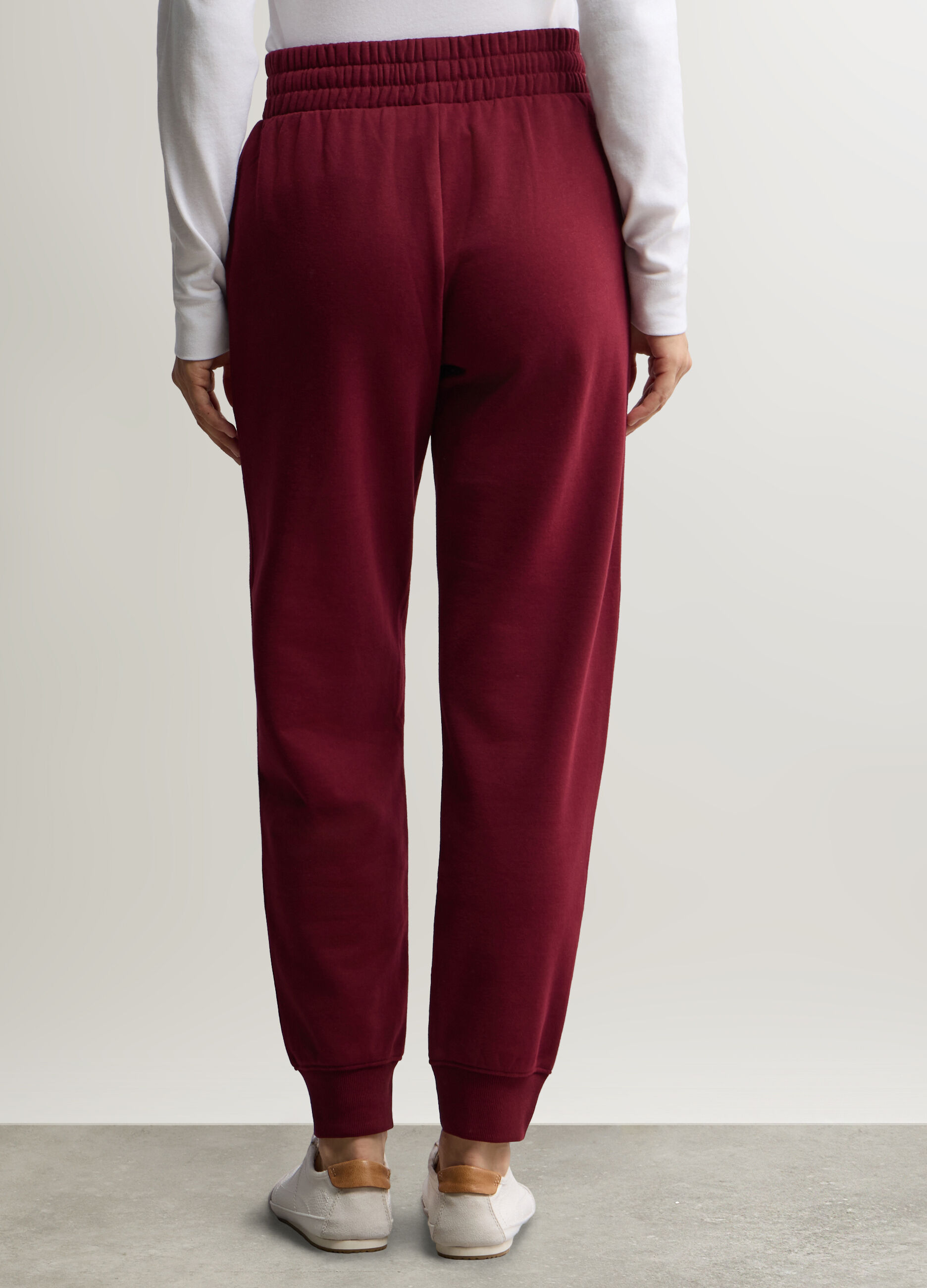 Jogger in felpa misto cotone donna_2