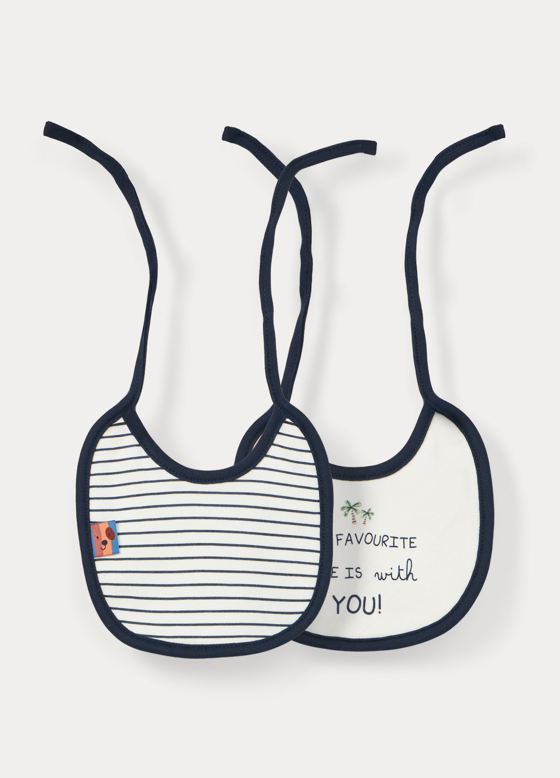 Bavaglini in interlock di puro cotone neonato_0