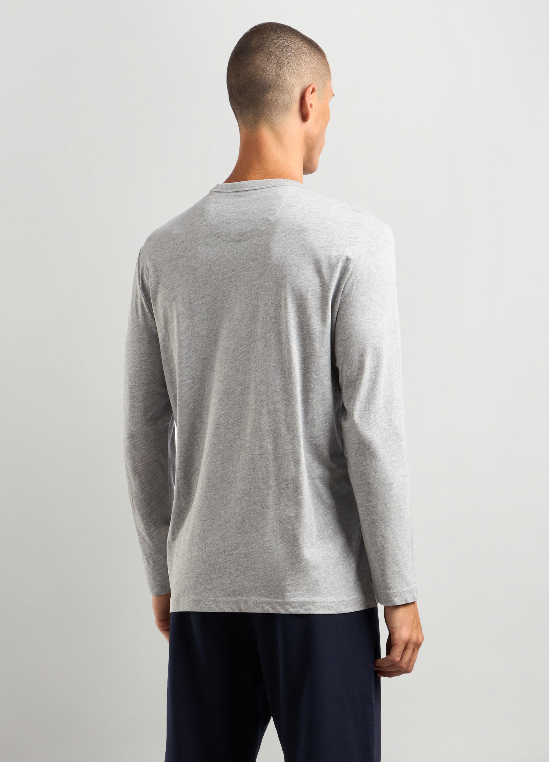 T-shirt girocollo in cotone uomo_1